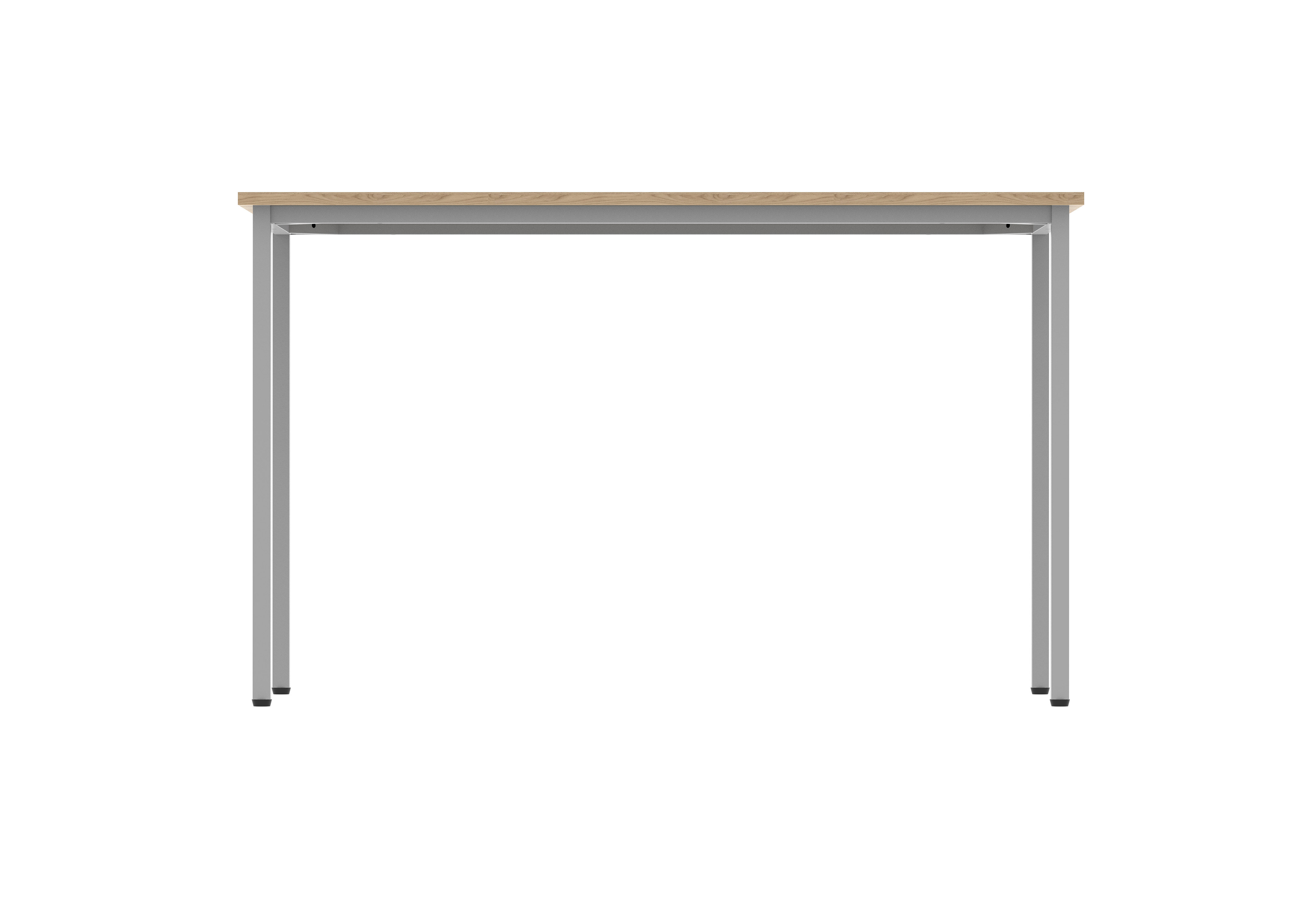 Office Rectangular Multi-Use Table (FSC) | 1200X600 | Canadian Oak/Silver thumbnail 5