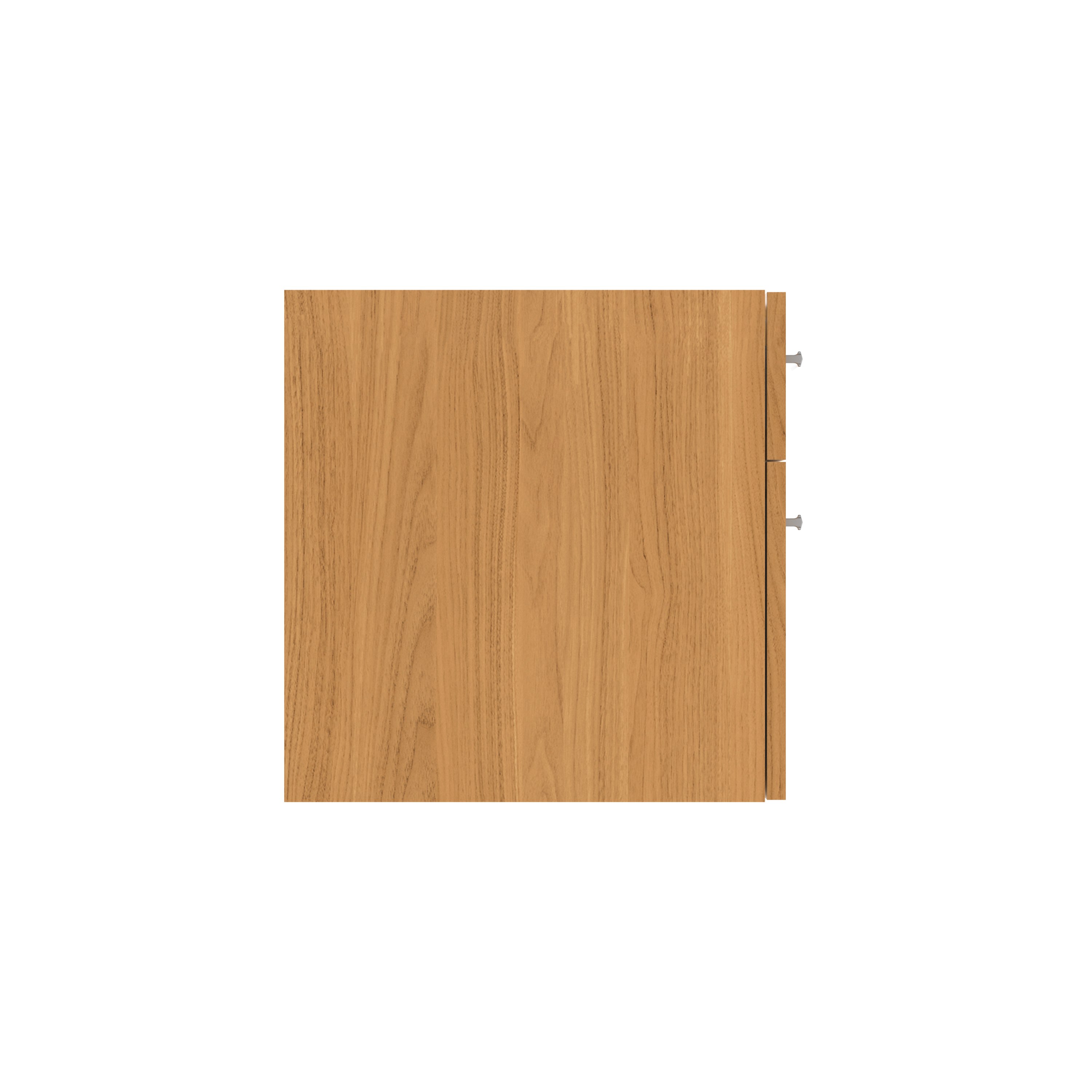 Fixed Under Desk Office Storage Unit (FSC) | 2 Drawers | 600 Deep | Norwegian Beech thumbnail 3