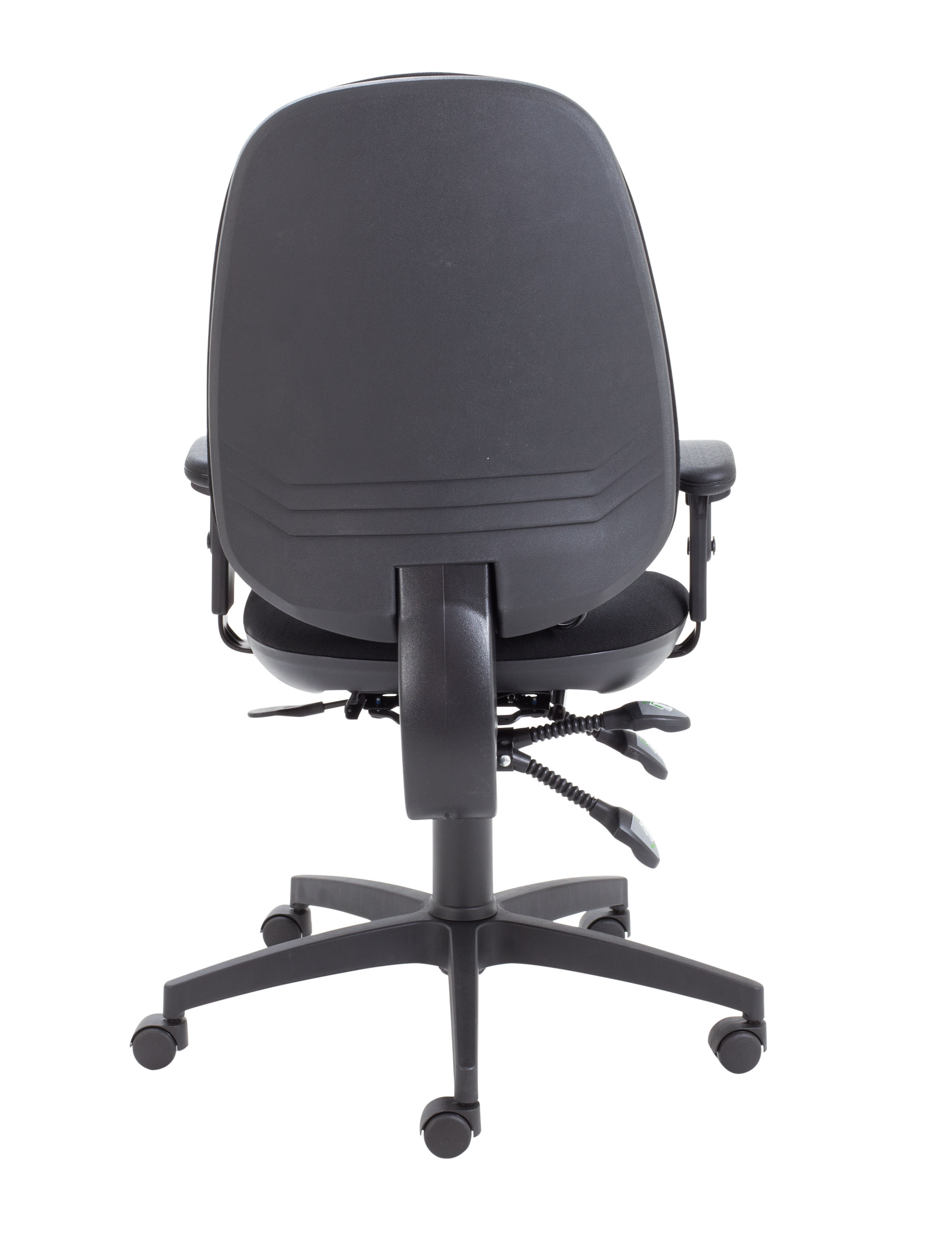 Maxi Ergo Chair with Lumbar Pump | Adjustable Arms | Black thumbnail 5