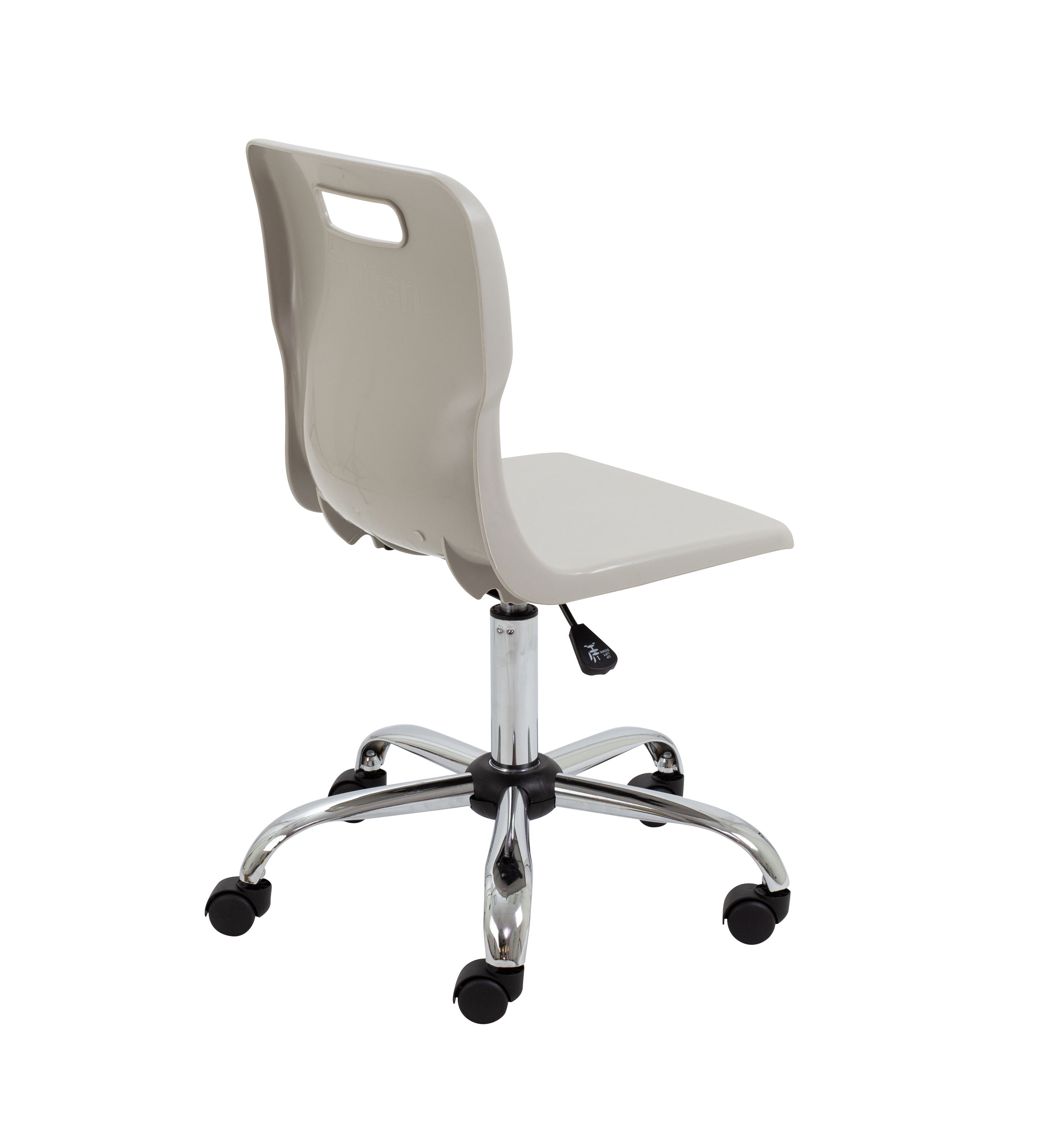 Titan Swivel Senior Chair with Chrome Base and Castors thumbnail 4