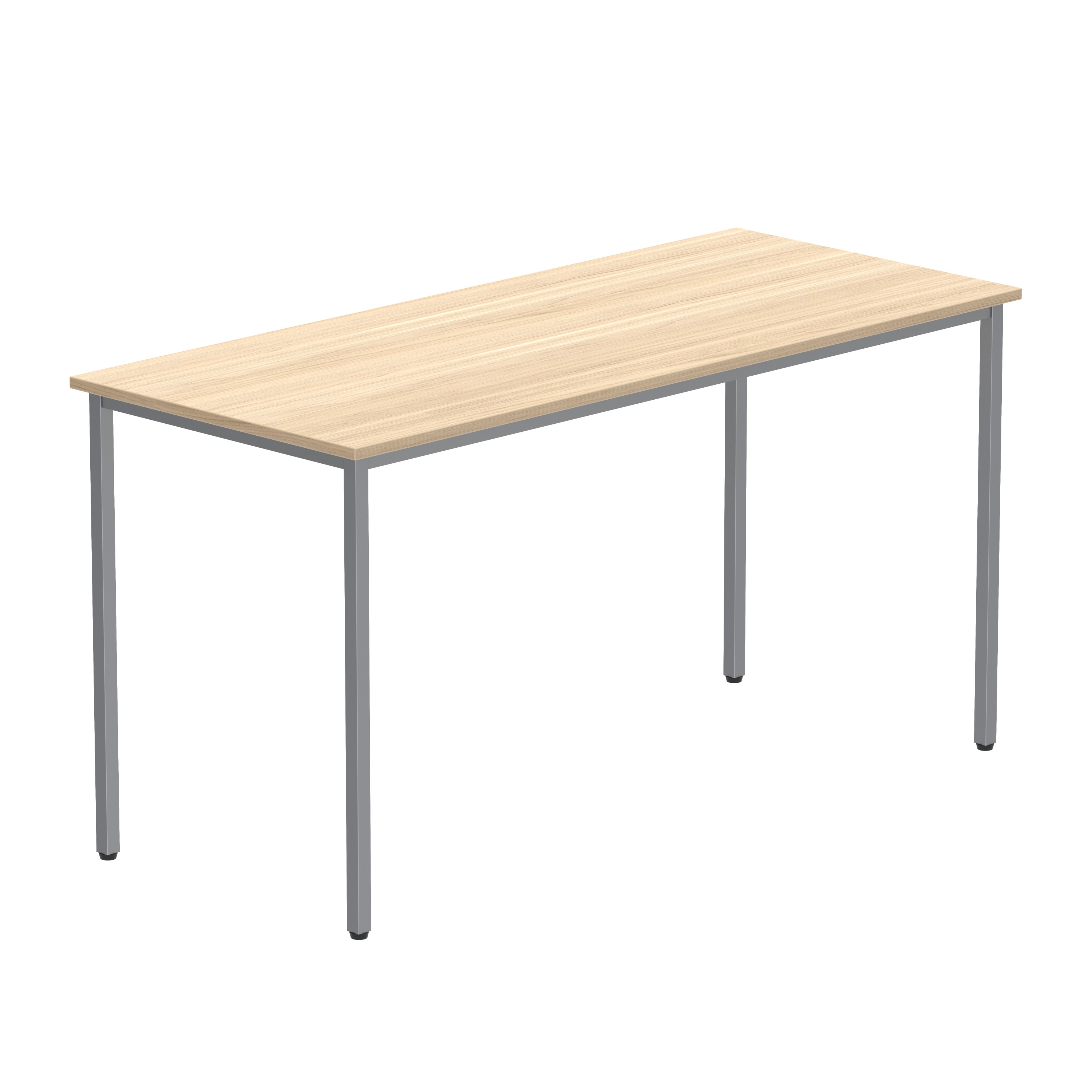 Office Rectangular Multi-Use Table (FSC) | 1400X600 | Canadian Oak/Silver thumbnail 5