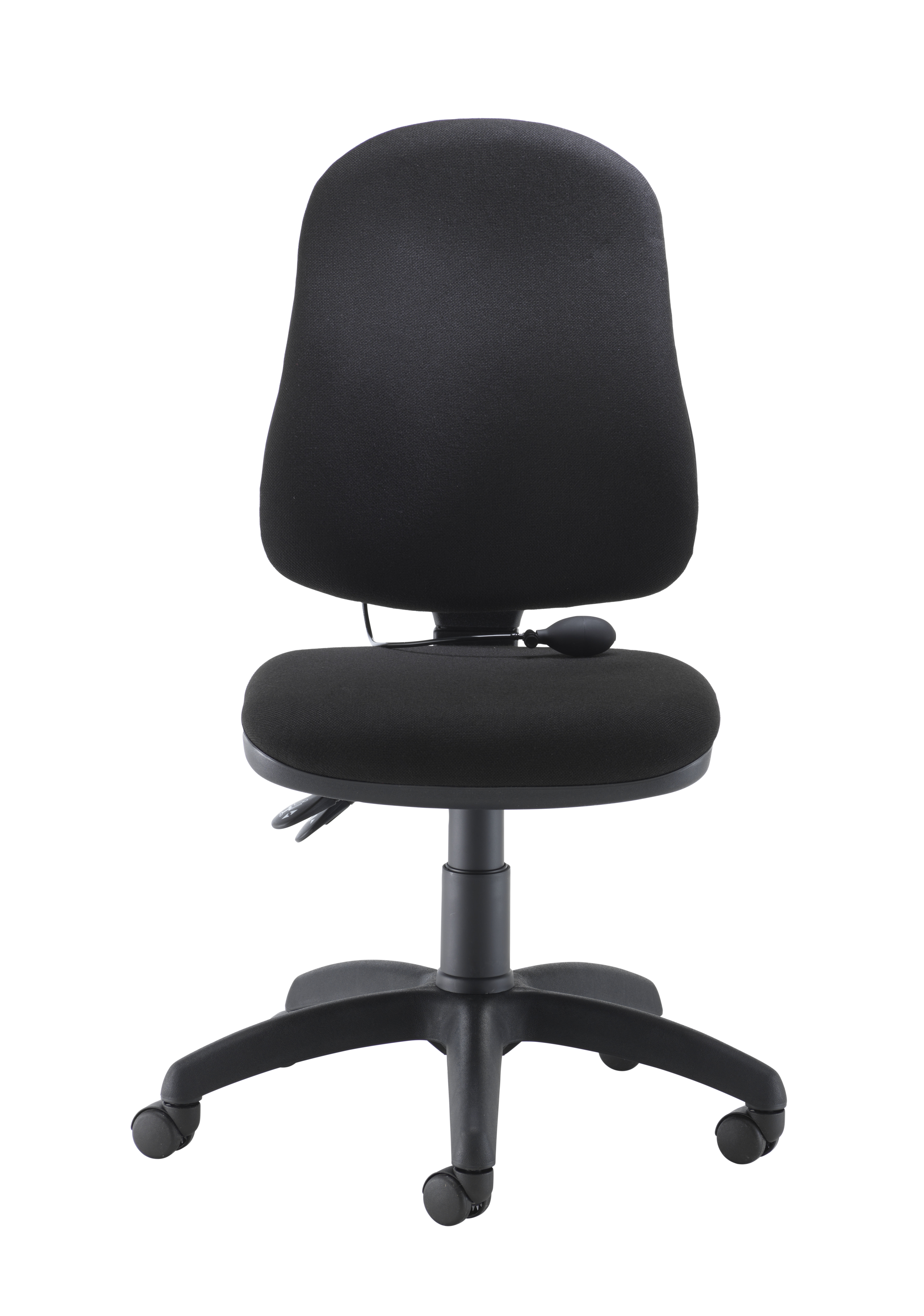 Calypso Ergo 2 Lever Office Chair with Lumbar Pump | No Arms | Black thumbnail 2