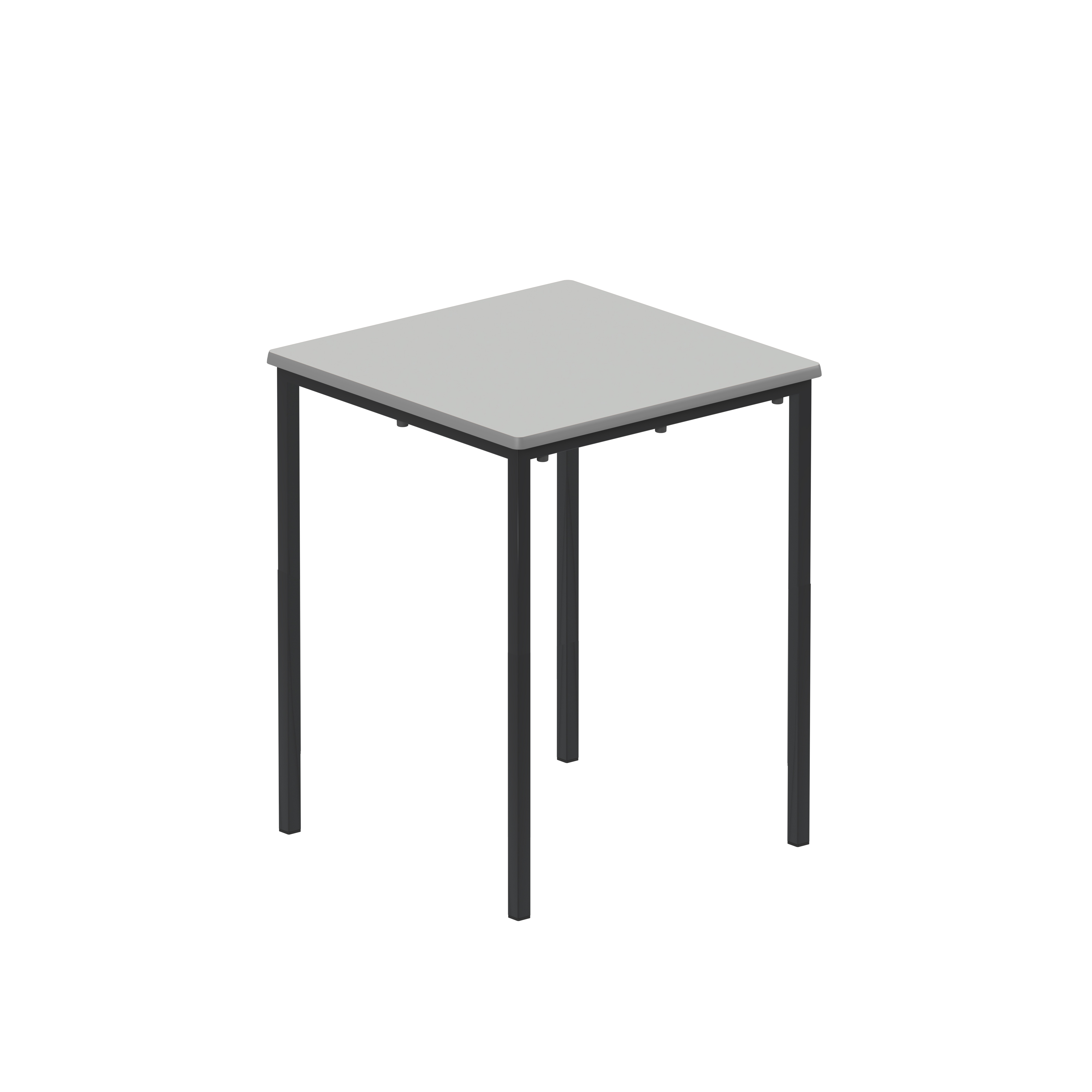 Titan+Flat+Pack+Classroom+Table+600+X+600+X+760+Grey%2FBlack