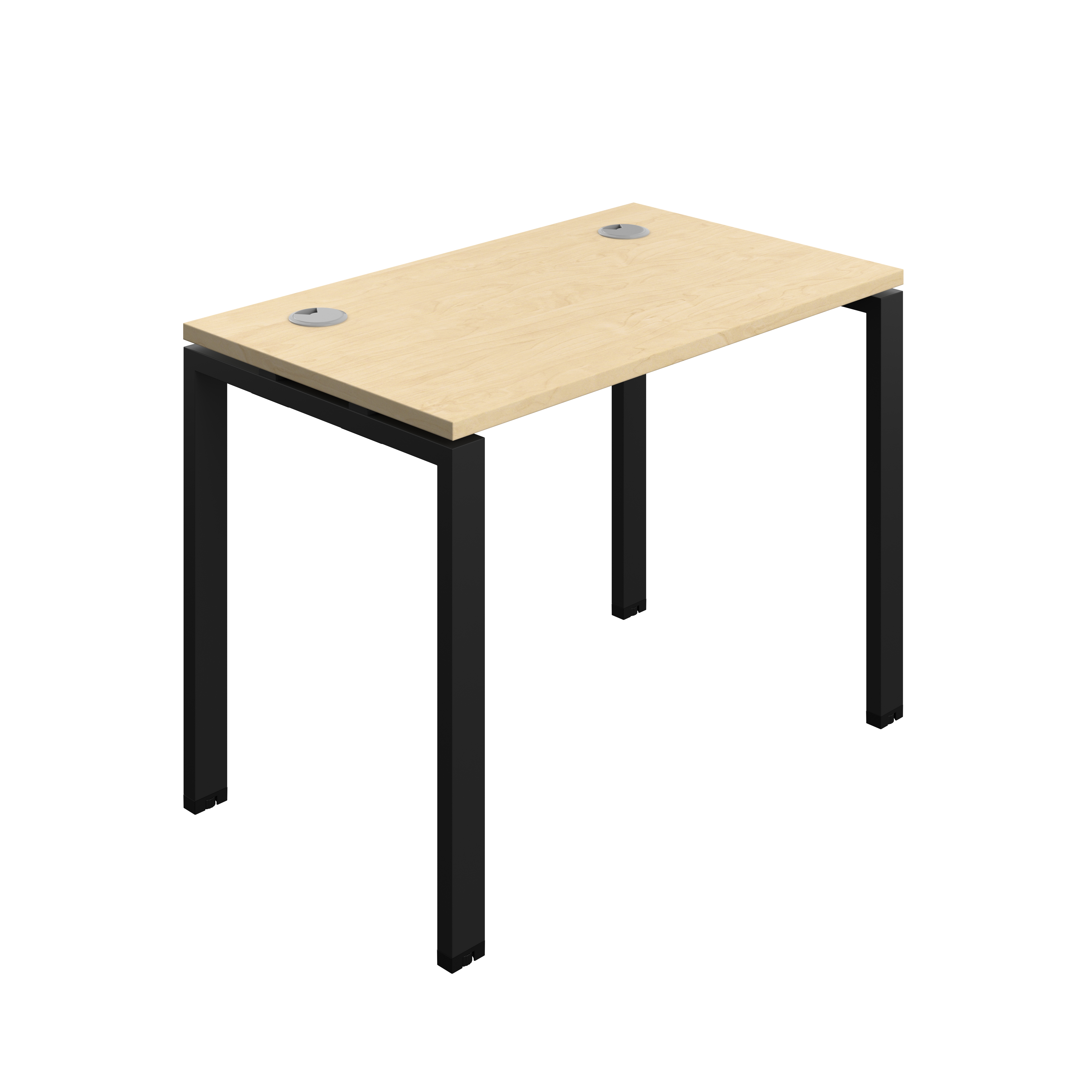 Synergy Bench with Cable Ports: 1 Person (FSC) : Goal Post Leg : 1000 | 600 | Maple/Black