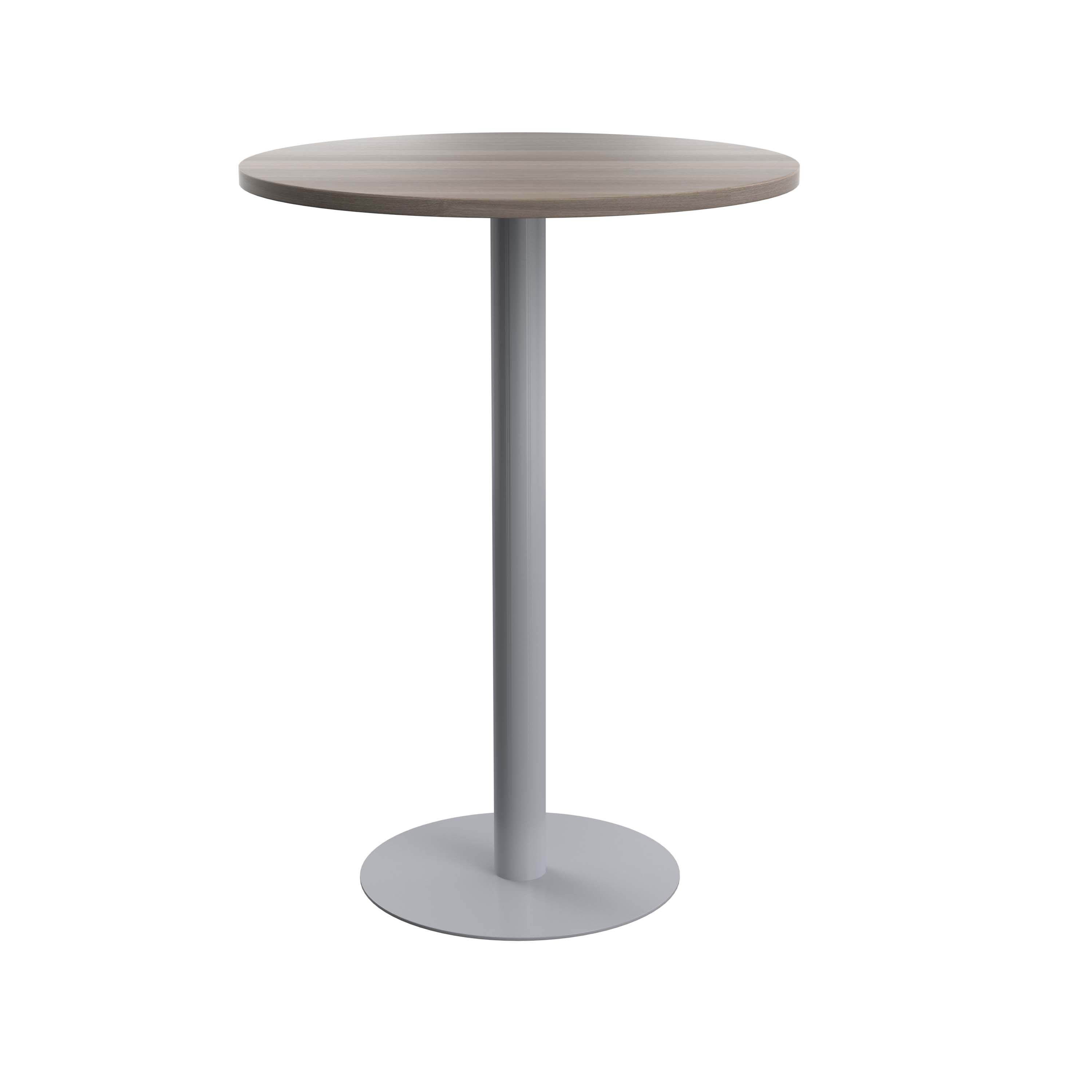 Contract Table High (FSC) | 800mm | Grey Oak/Silver