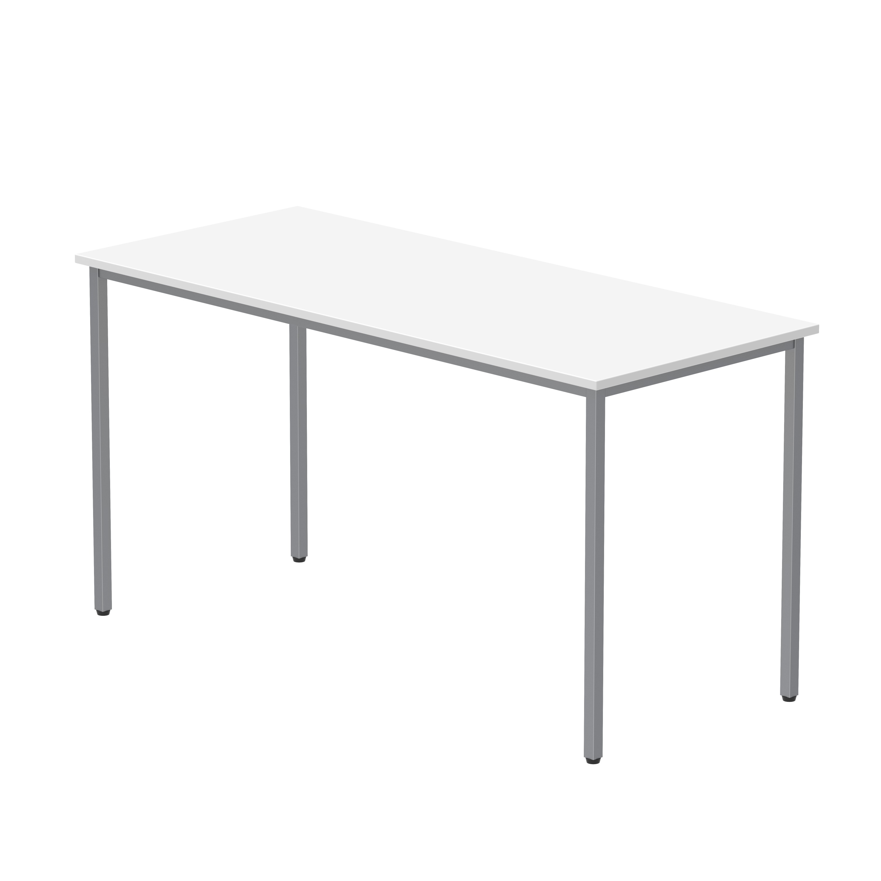 Office Rectangular Multi-Use Table (FSC) | 1400X600 | Arctic White/Silver
