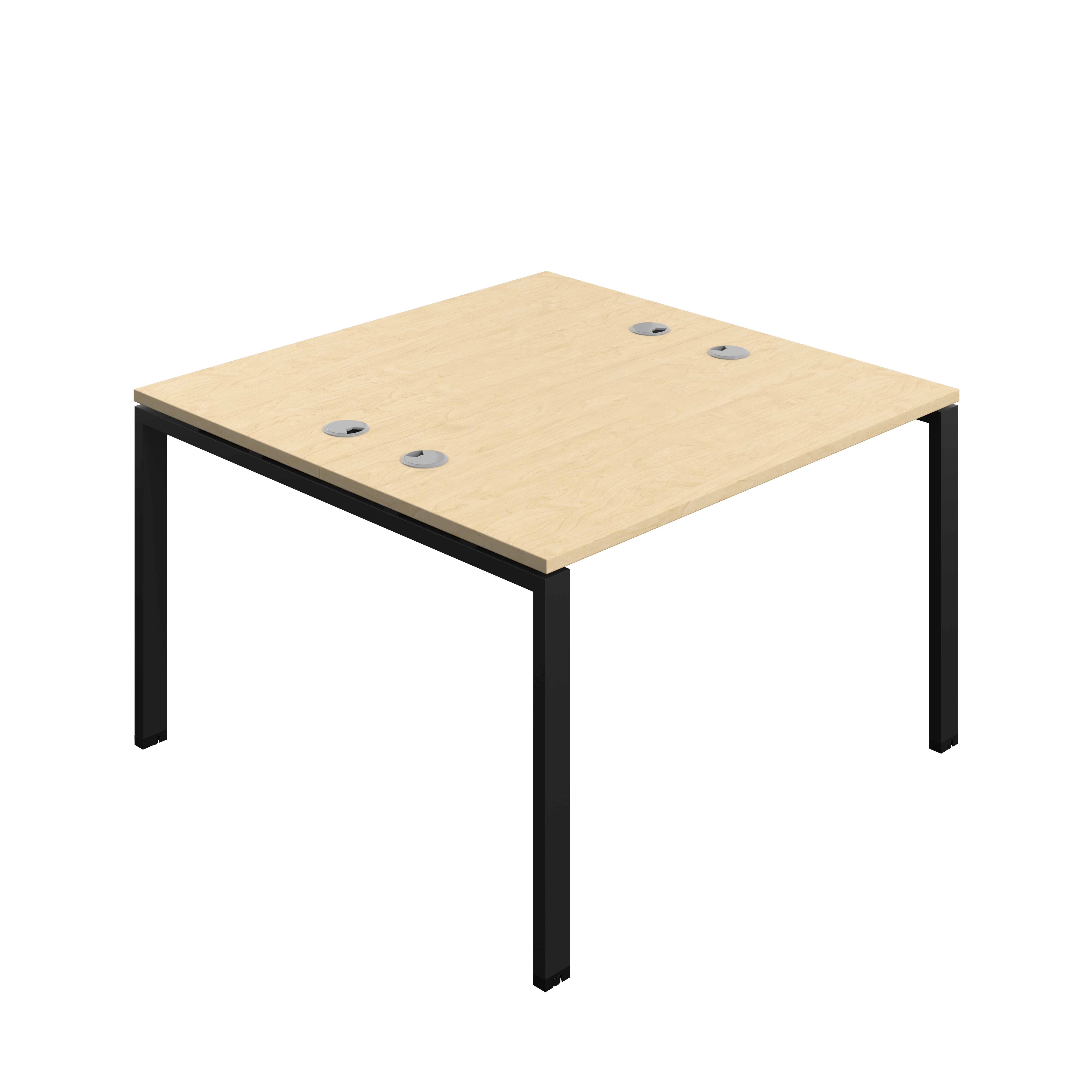 Synergy Bench with Cable Ports: 2 Person (FSC) : Goal Post Leg : 1200 | 700 | Maple/Black
