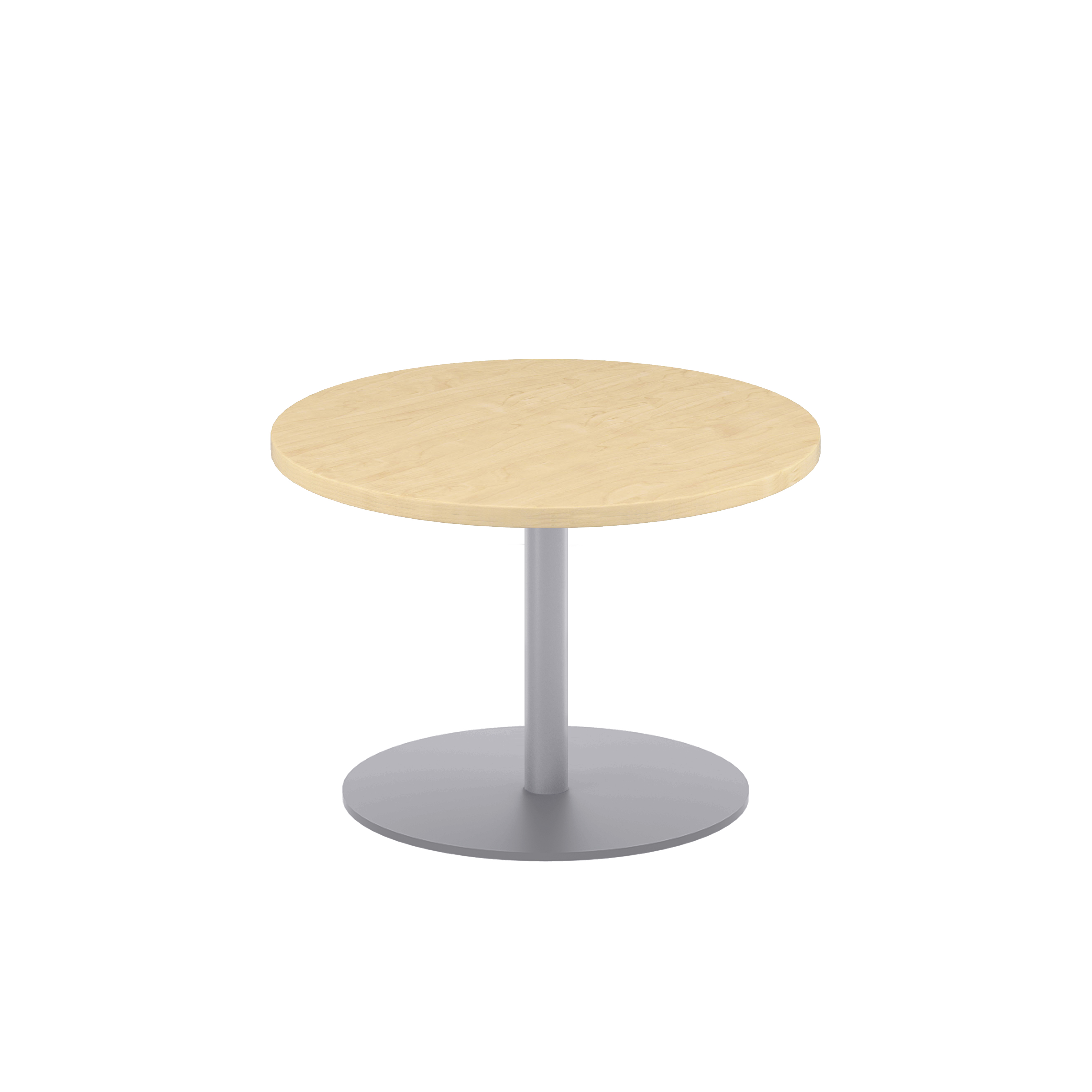 Contract Table Low (FSC) | 600mm | Maple/Silver