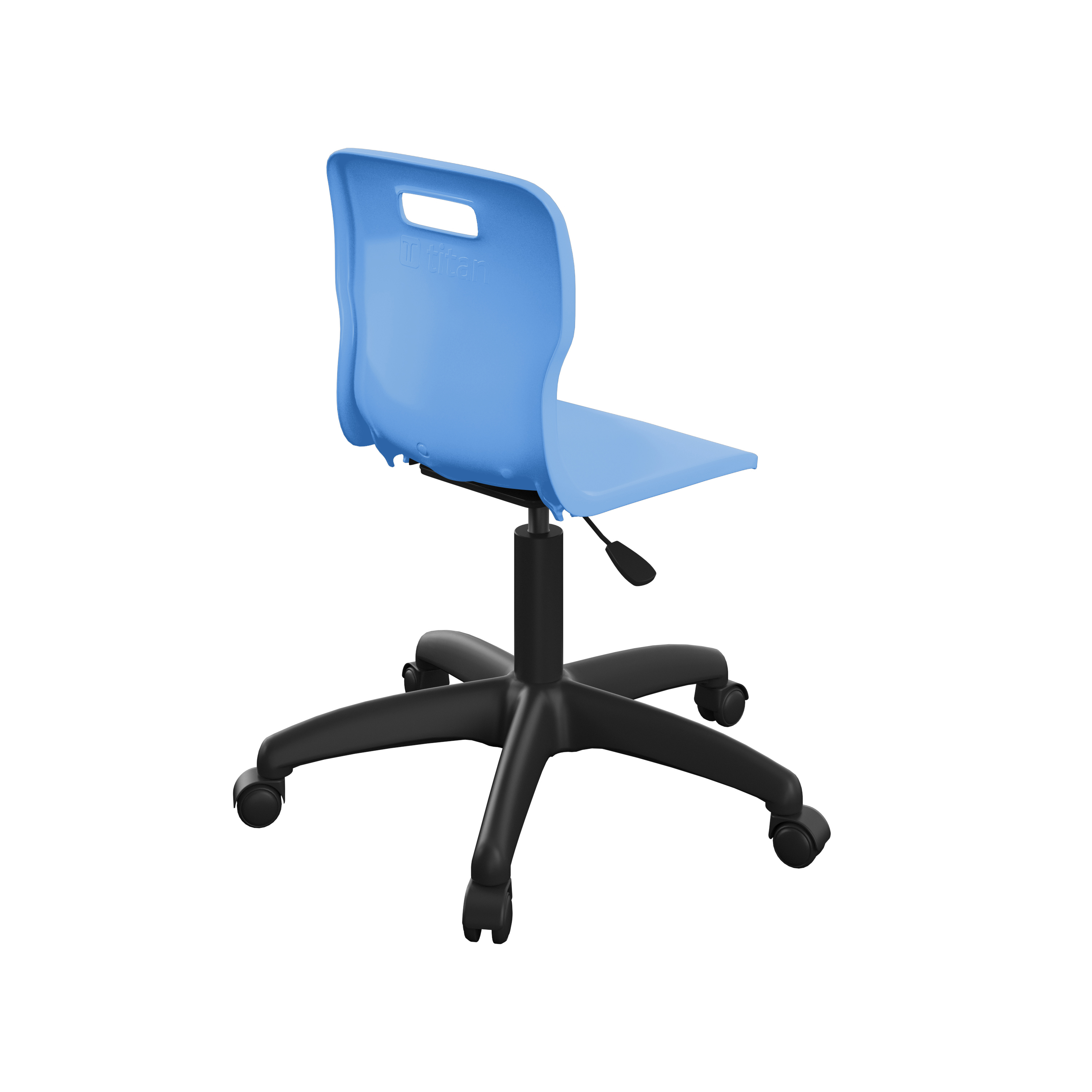 Titan Swivel Junior Chair with Plastic Base and Castors thumbnail 4