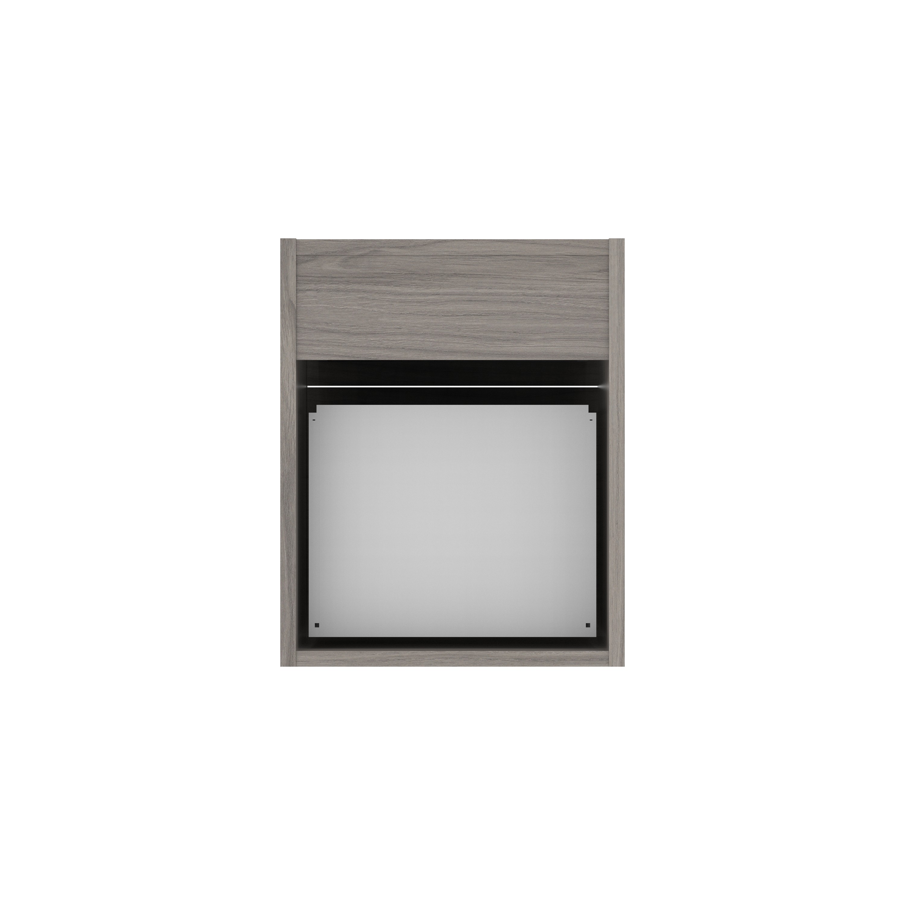 Fixed Under Desk Office Storage Unit (FSC) | 2 Drawers | 600 Deep | Alaskan Grey Oak thumbnail 4