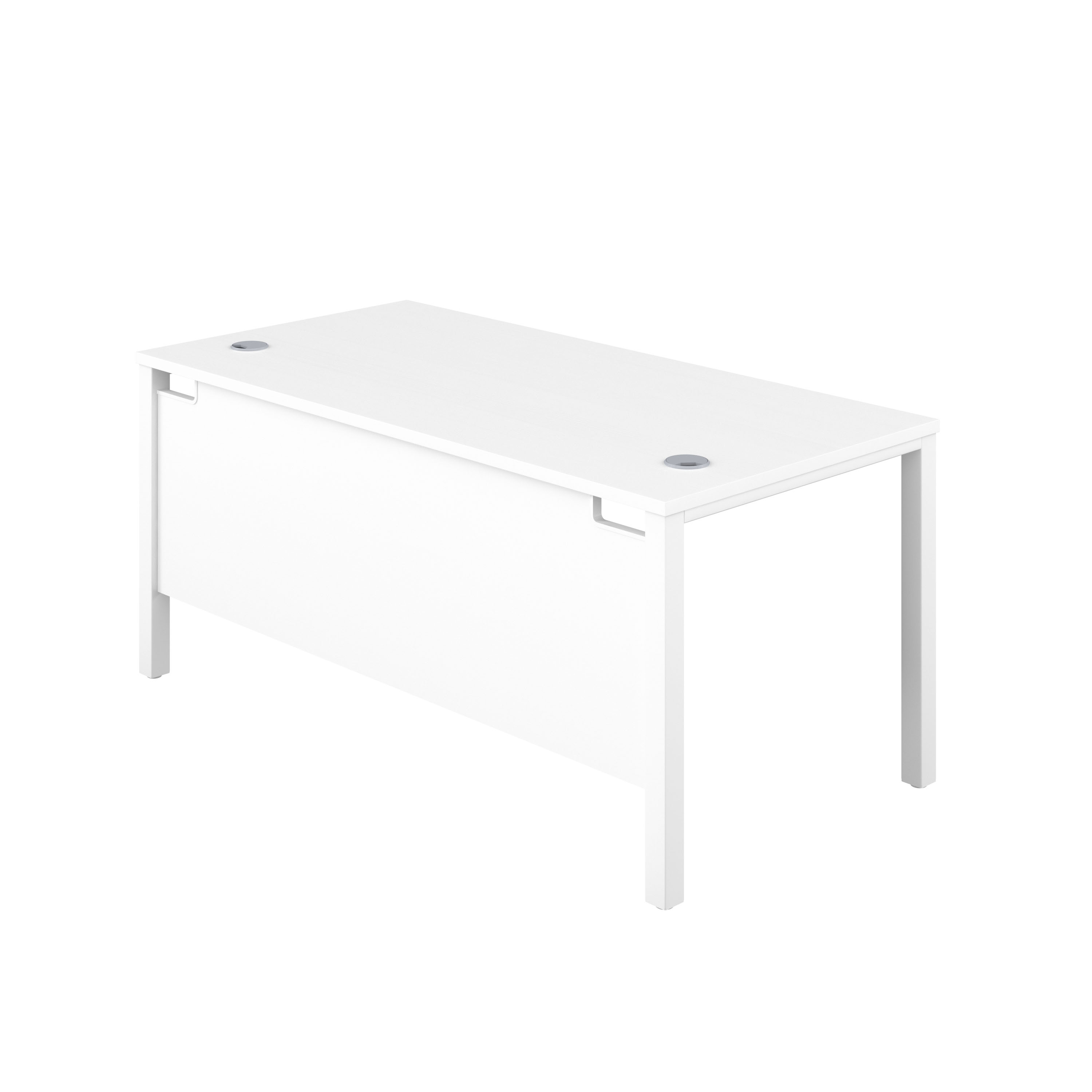 Goal Post Rectangular Desk (FSC) | 1800X600 | White/White thumbnail 4