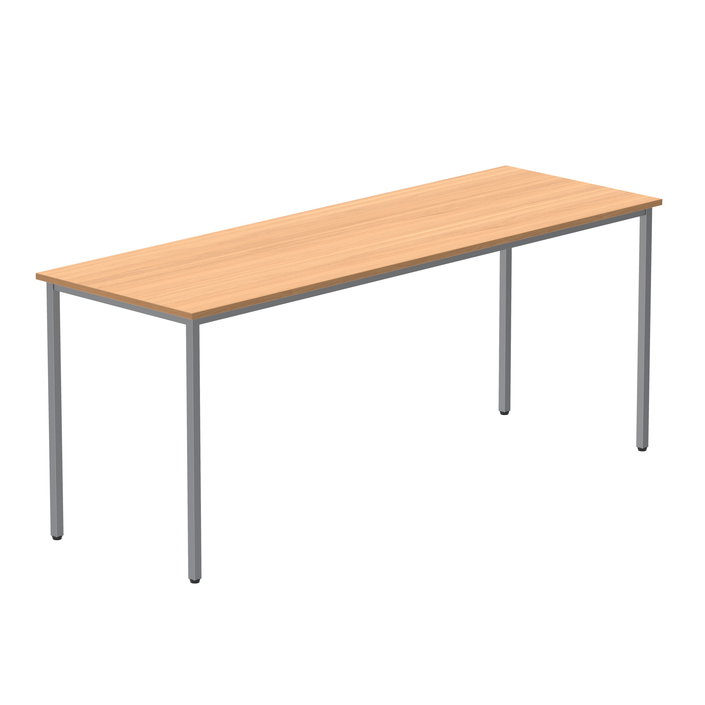 Office Rectangular Multi-Use Table (FSC) | 1800X600 | Norwegian Beech/Silver thumbnail 6