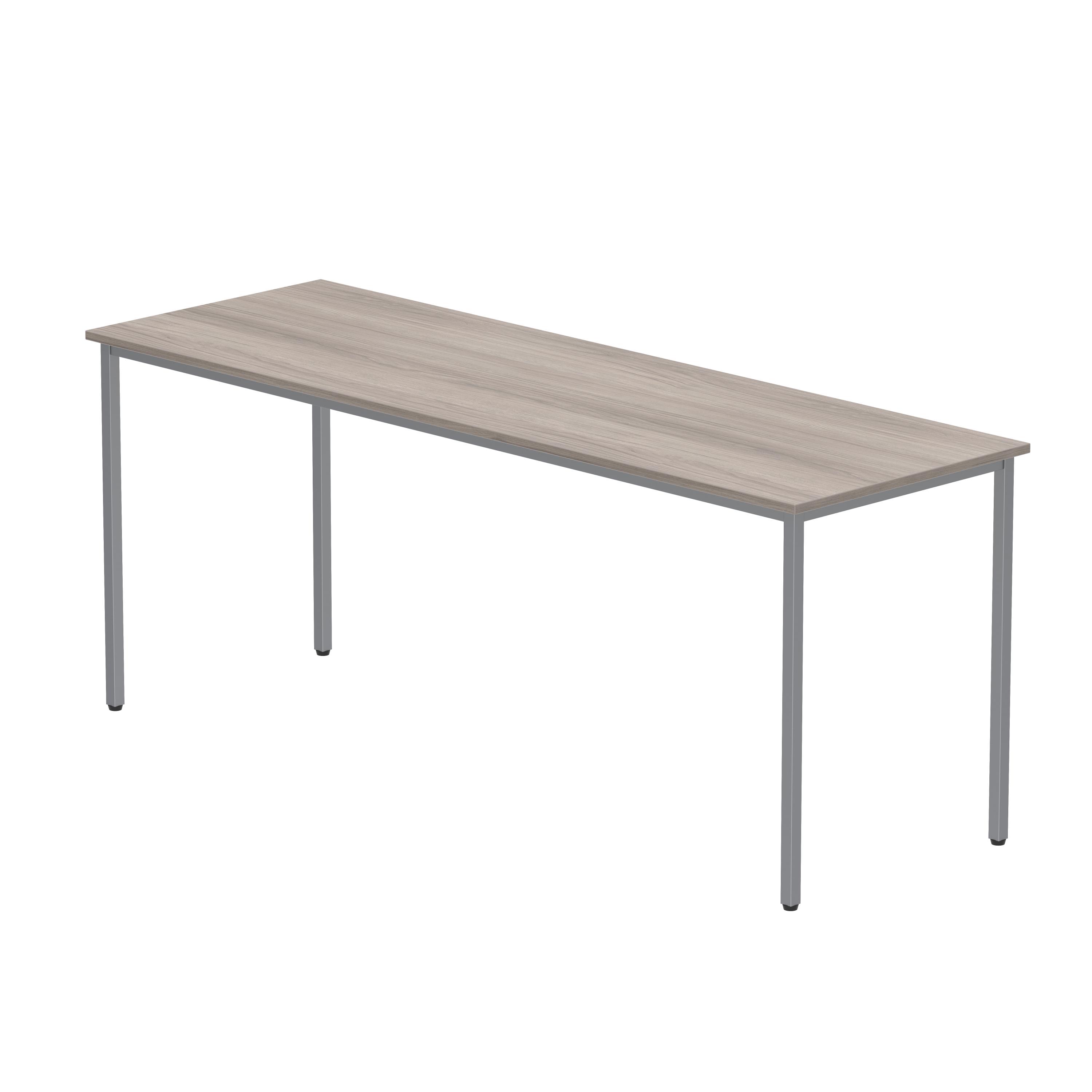 Office Rectangular Multi-Use Table (FSC) | 1800X600 | Alaskan Grey Oak/Silver