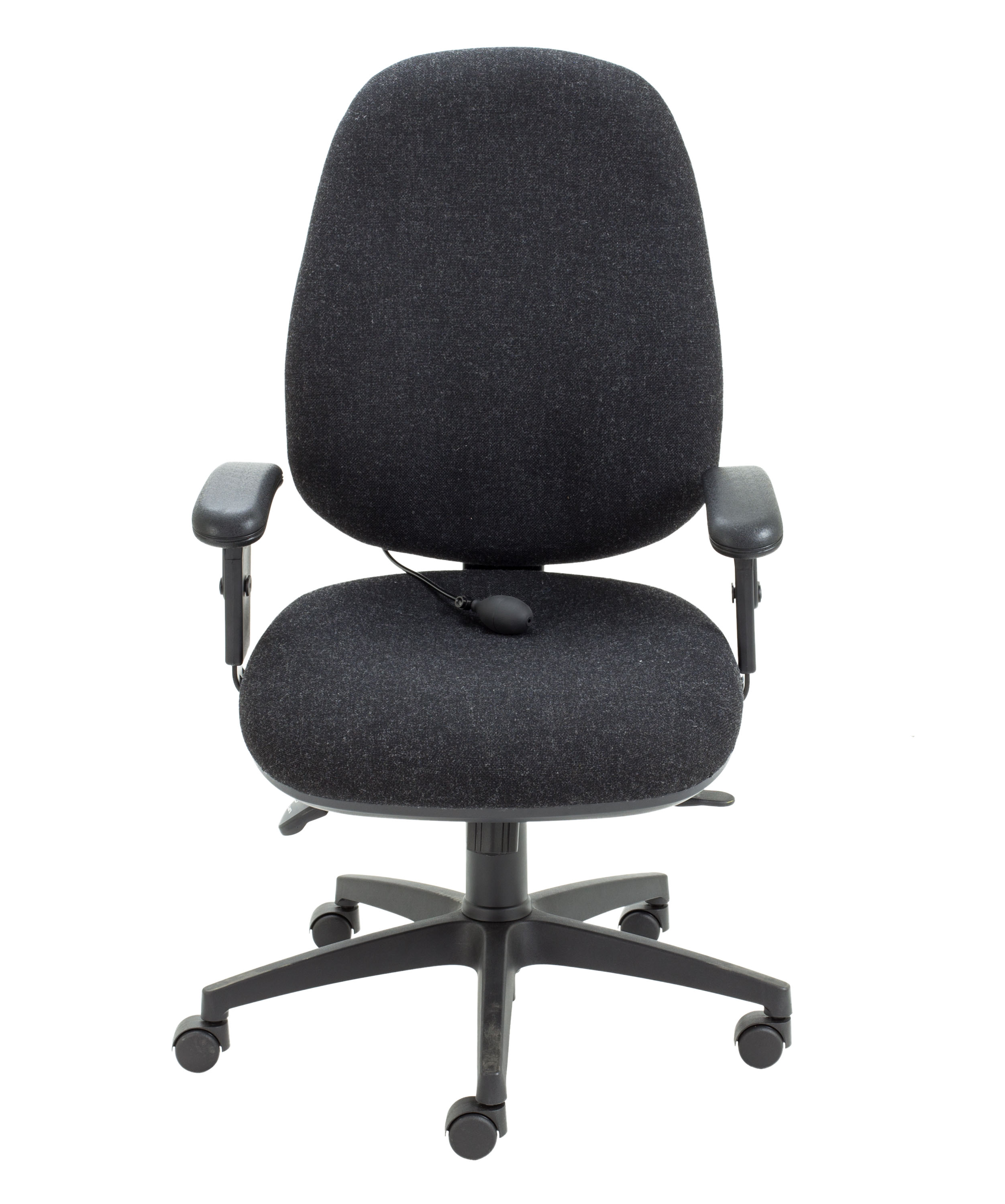 Maxi Ergo Chair with Lumbar Pump | Adjustable Arms | Charcoal thumbnail 2