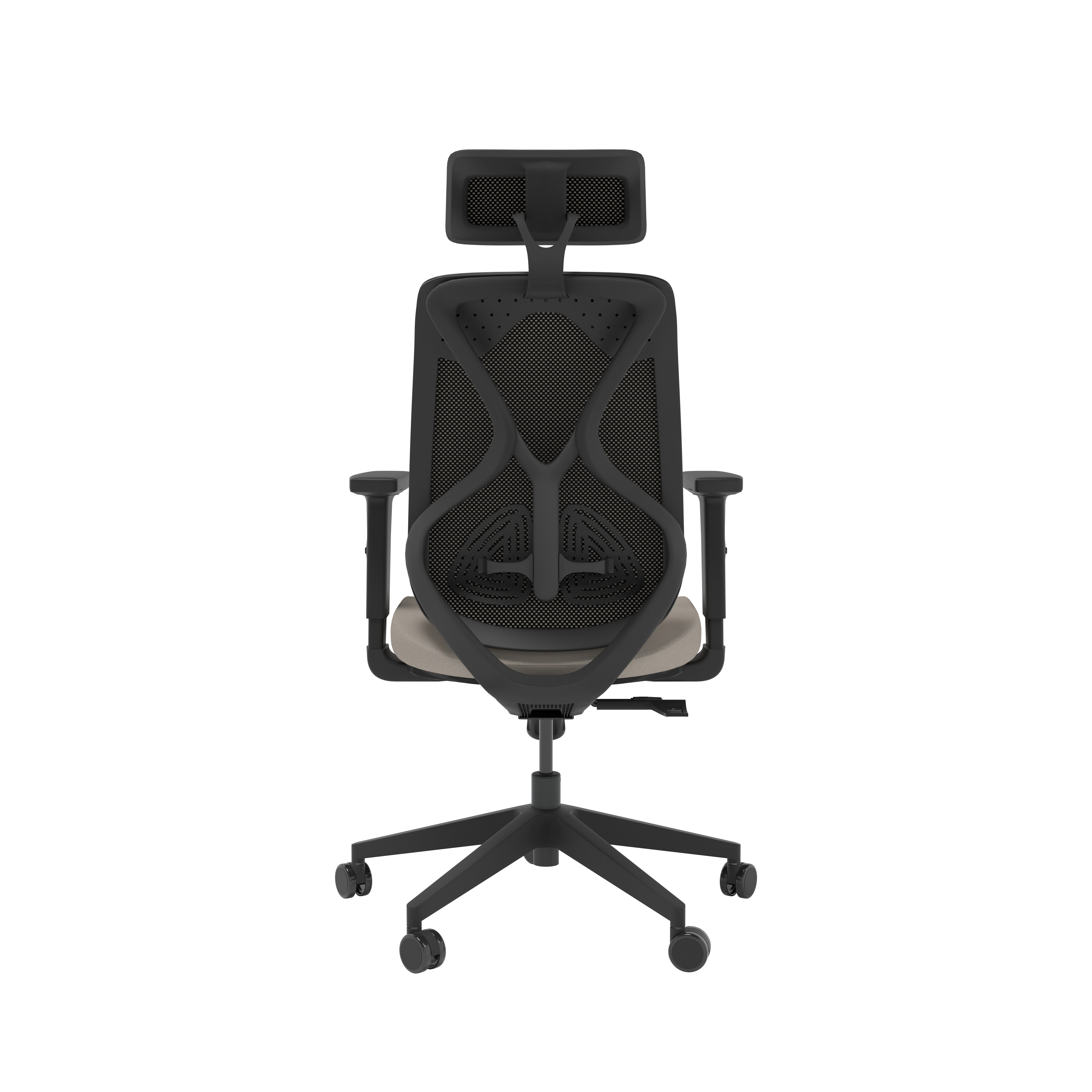 Maldini High Back Office Chair | Beige/Black thumbnail 5