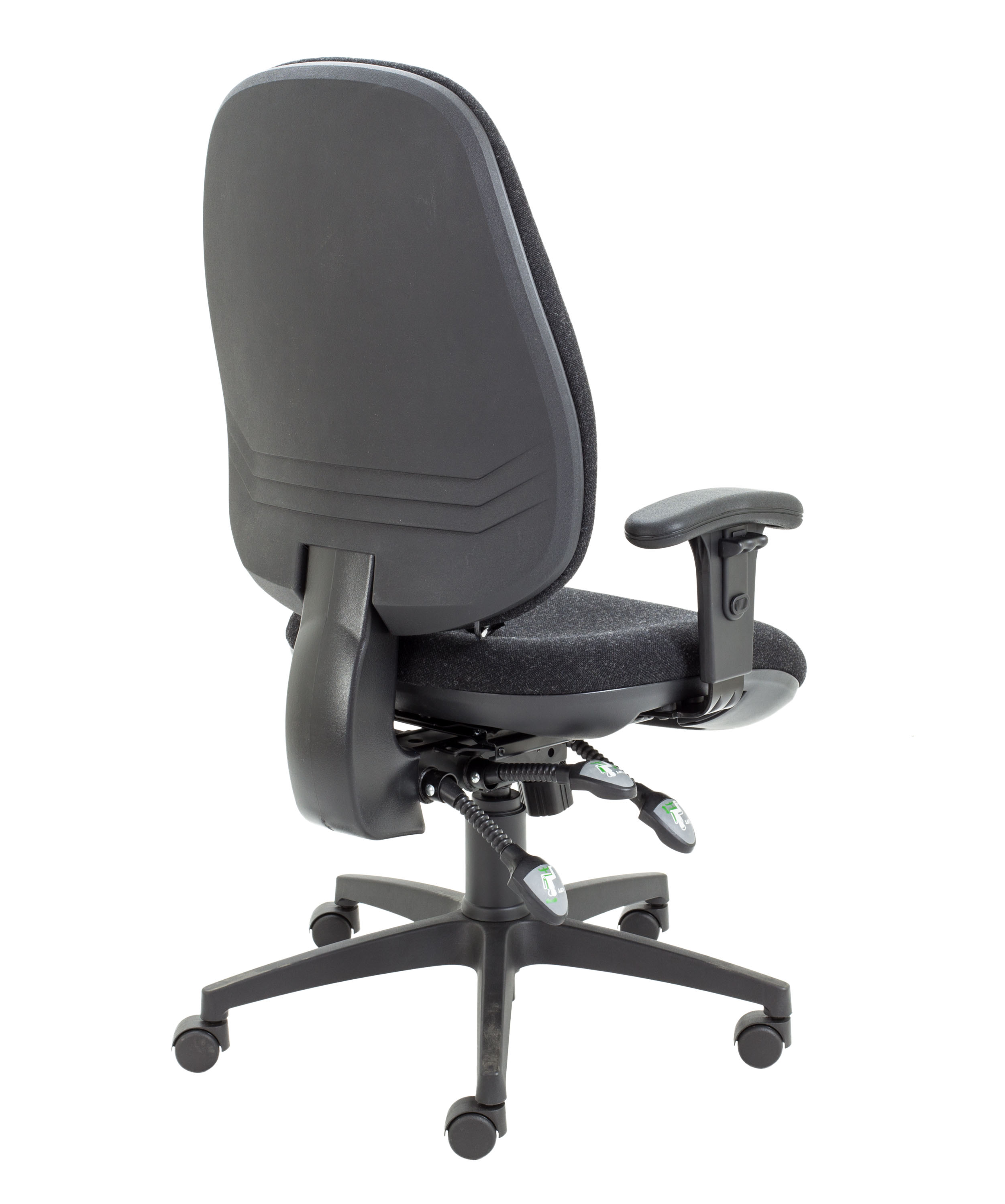 Maxi Ergo Chair with Lumbar Pump | Adjustable Arms | Charcoal thumbnail 4