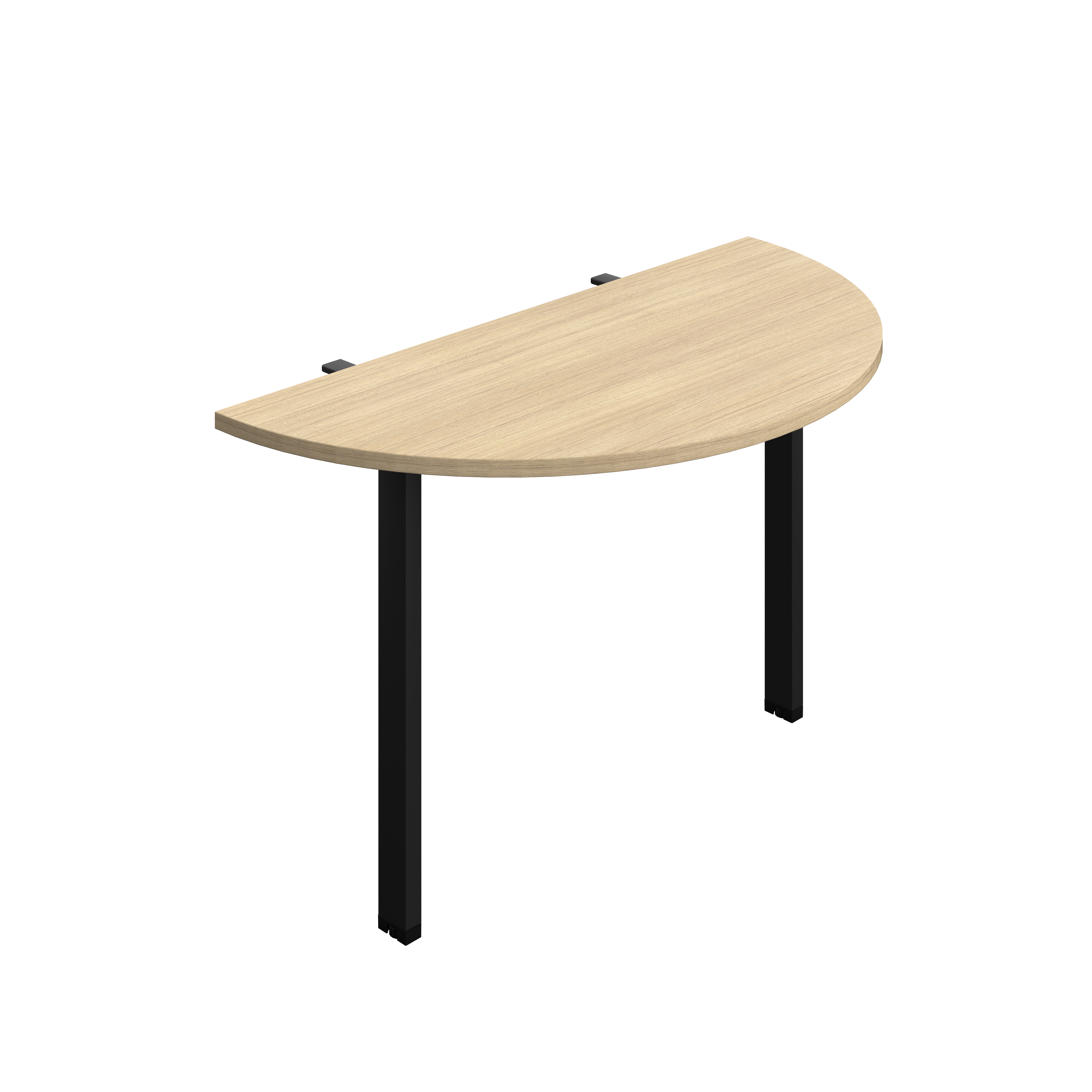 Synergy Screen Depth D-End Single Person Bench : Goal Post Leg : 1200 | 600 | Nova Oak/Black