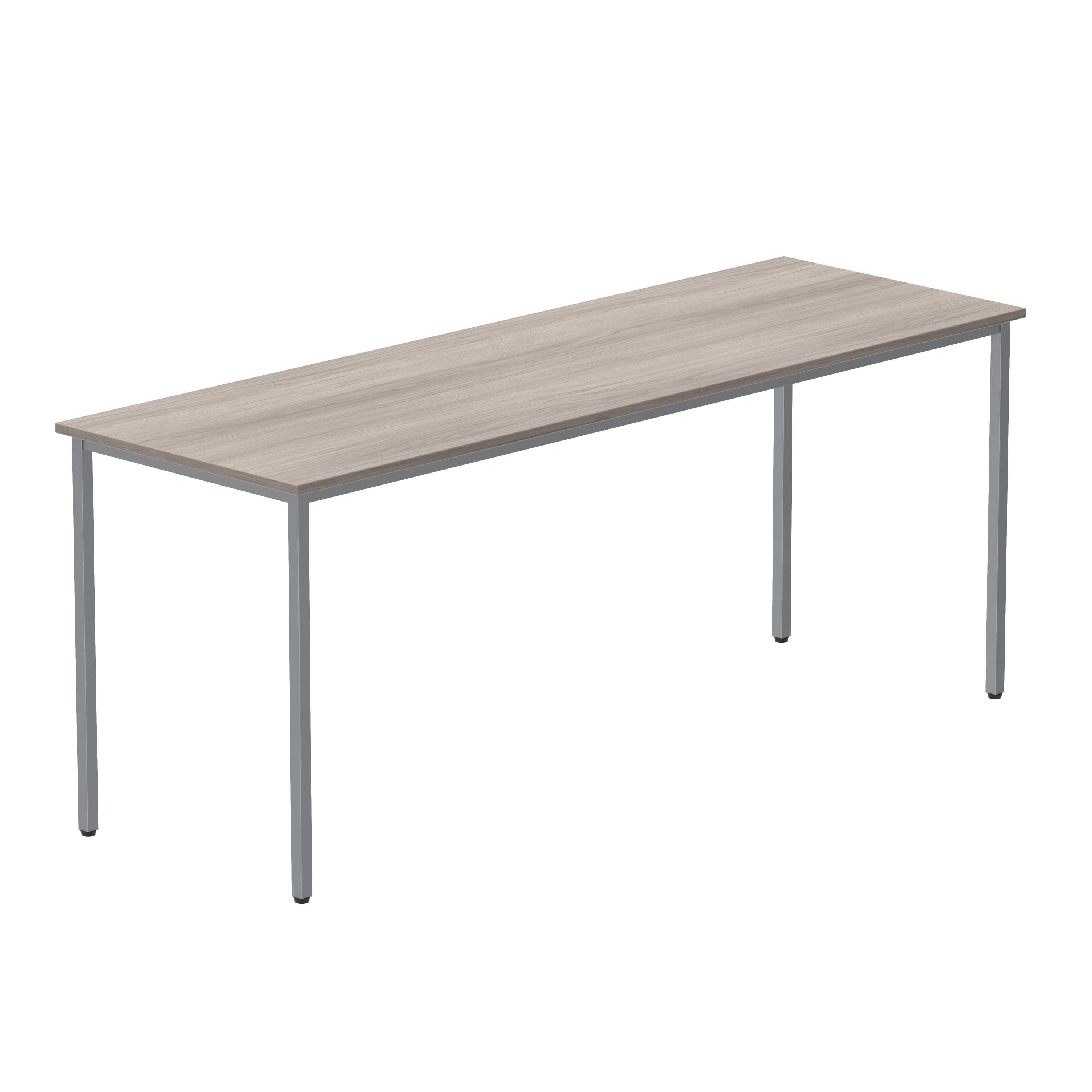 Office Rectangular Multi-Use Table (FSC) | 1800X600 | Alaskan Grey Oak/Silver thumbnail 6