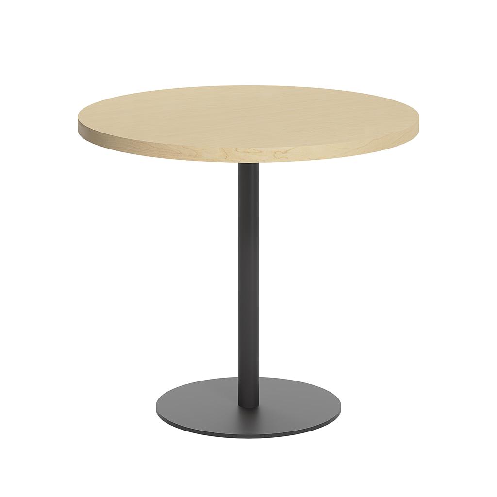 Contract Table Mid (FSC) | 800mm | Maple/Black