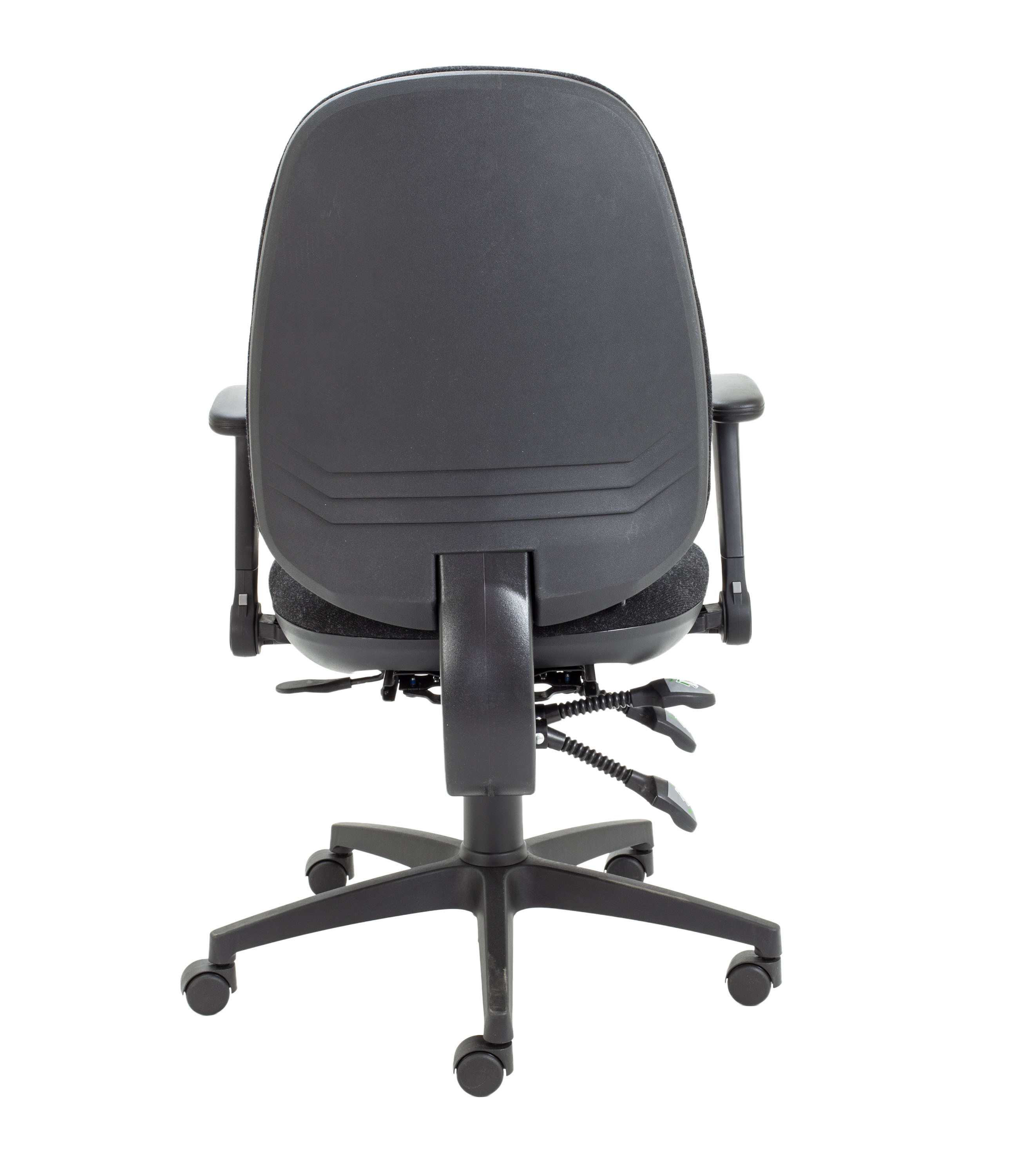 Maxi Ergo Chair with Lumbar Pump | Folding Arms | Charcoal thumbnail 5