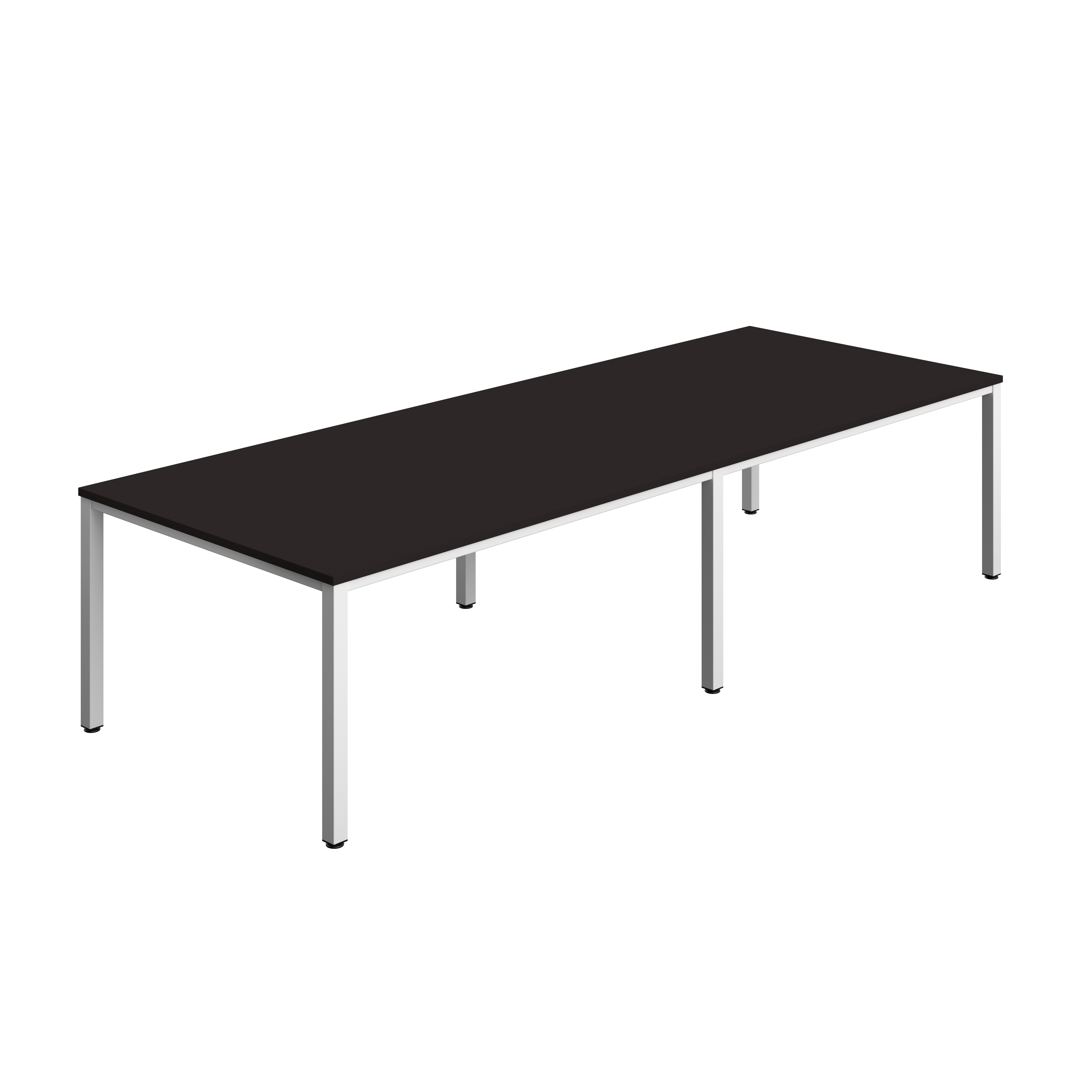 Fraction Infinity Rectangular Meeting Table (FSC) | 3200 X 1200 | Anthracite/White