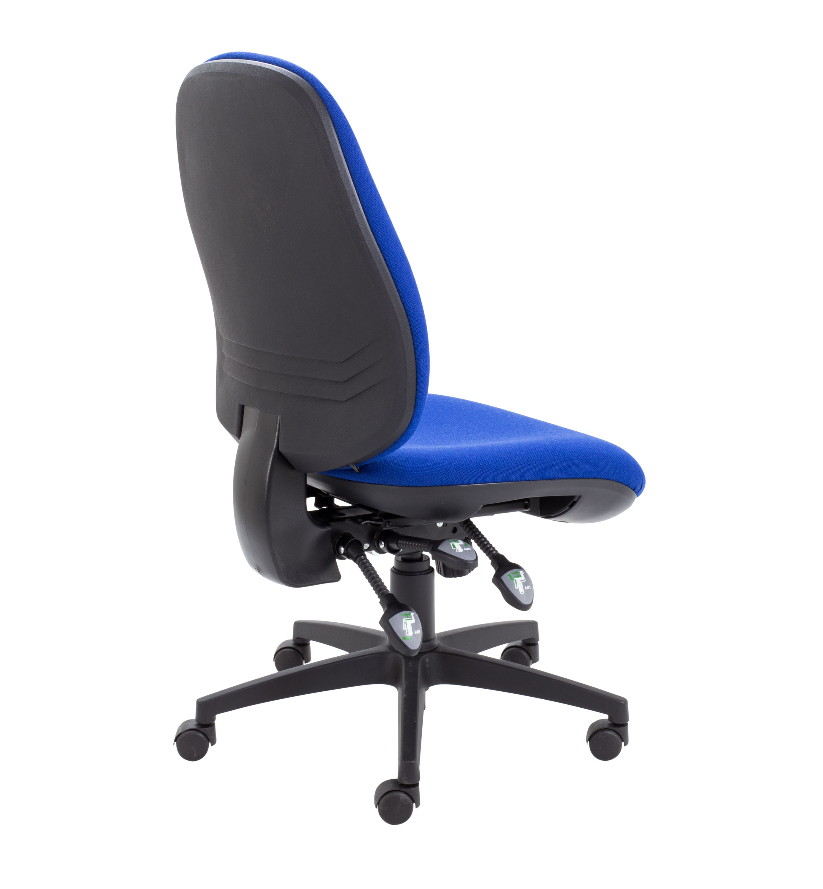 Maxi Ergo Chair with Lumbar Pump | No Arms | Royal Blue thumbnail 4
