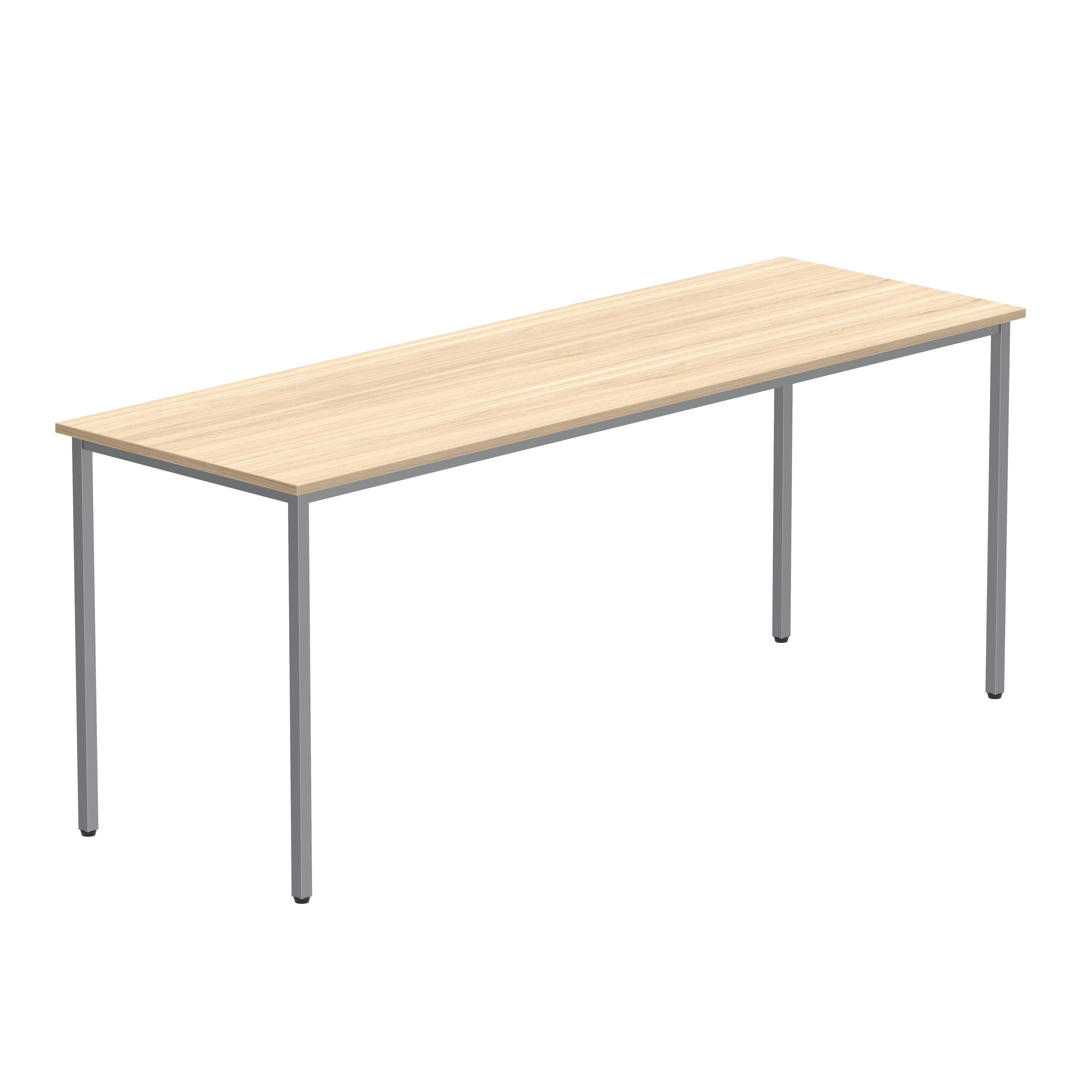 Office Rectangular Multi-Use Table (FSC) | 1800X600 | Canadian Oak/Silver thumbnail 6