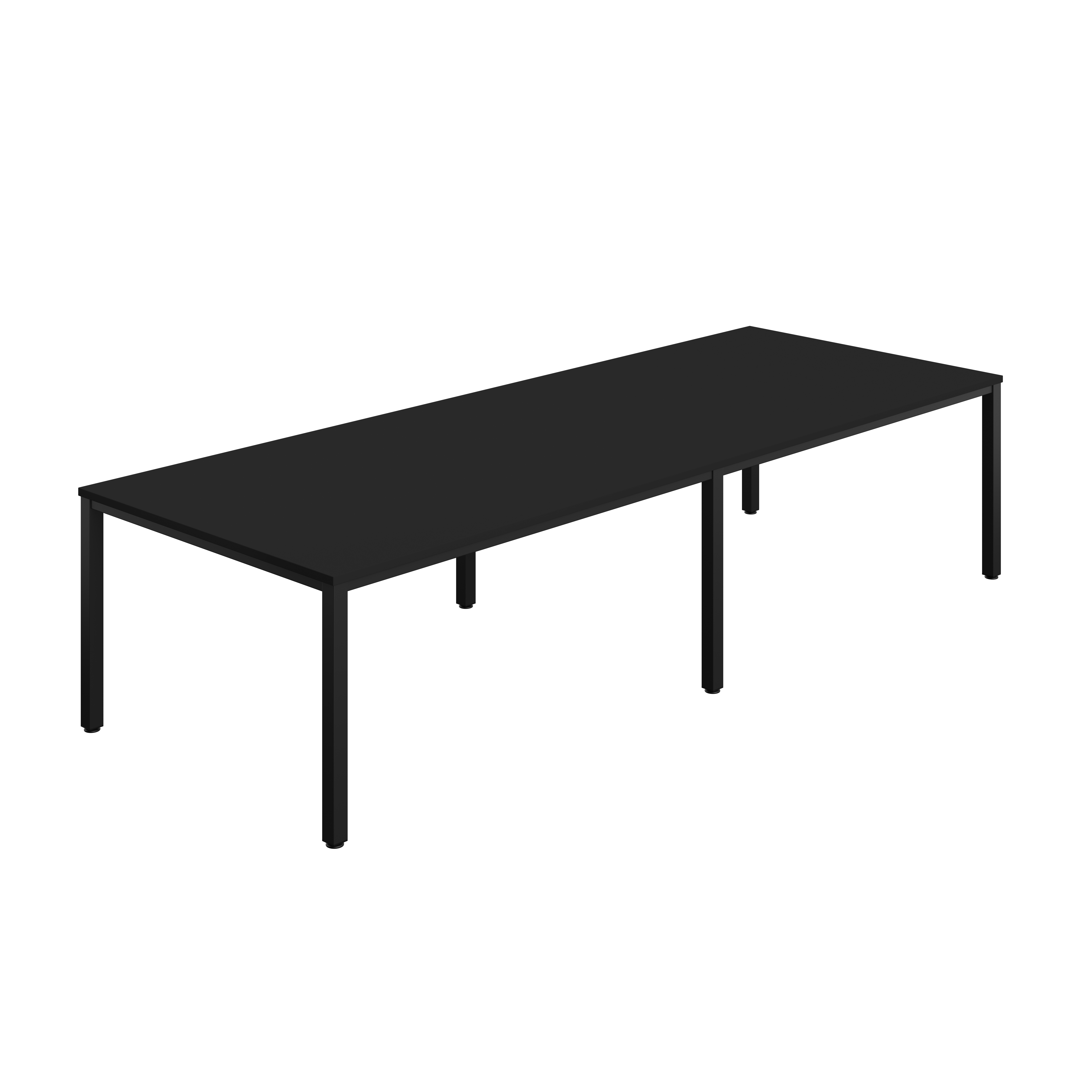 Fraction Infinity Rectangular Meeting Table (FSC) | 3200 X 1200 | Black/Black