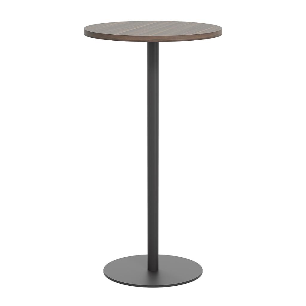Contract Table High (FSC) | 600mm | Dark Walnut/Black