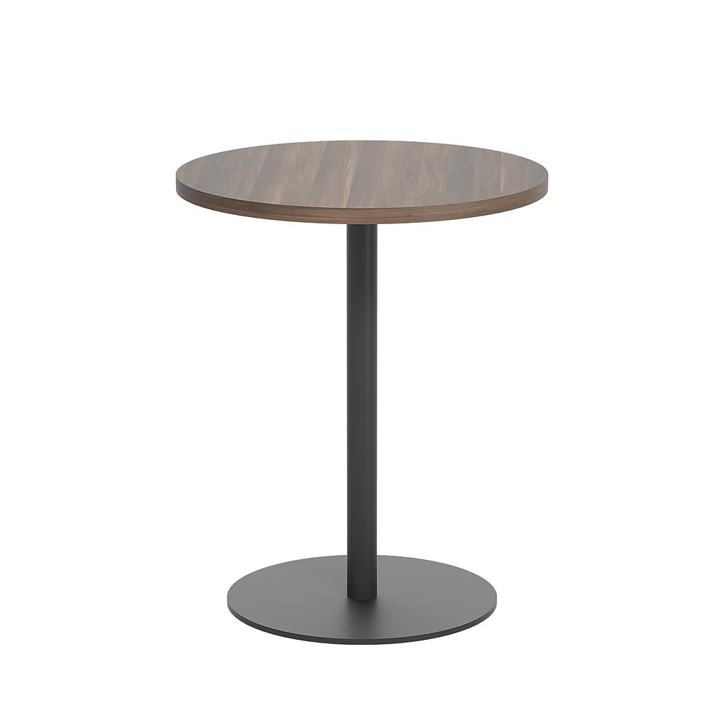 Contract Table Mid (FSC) | 600mm | Dark Walnut/Black