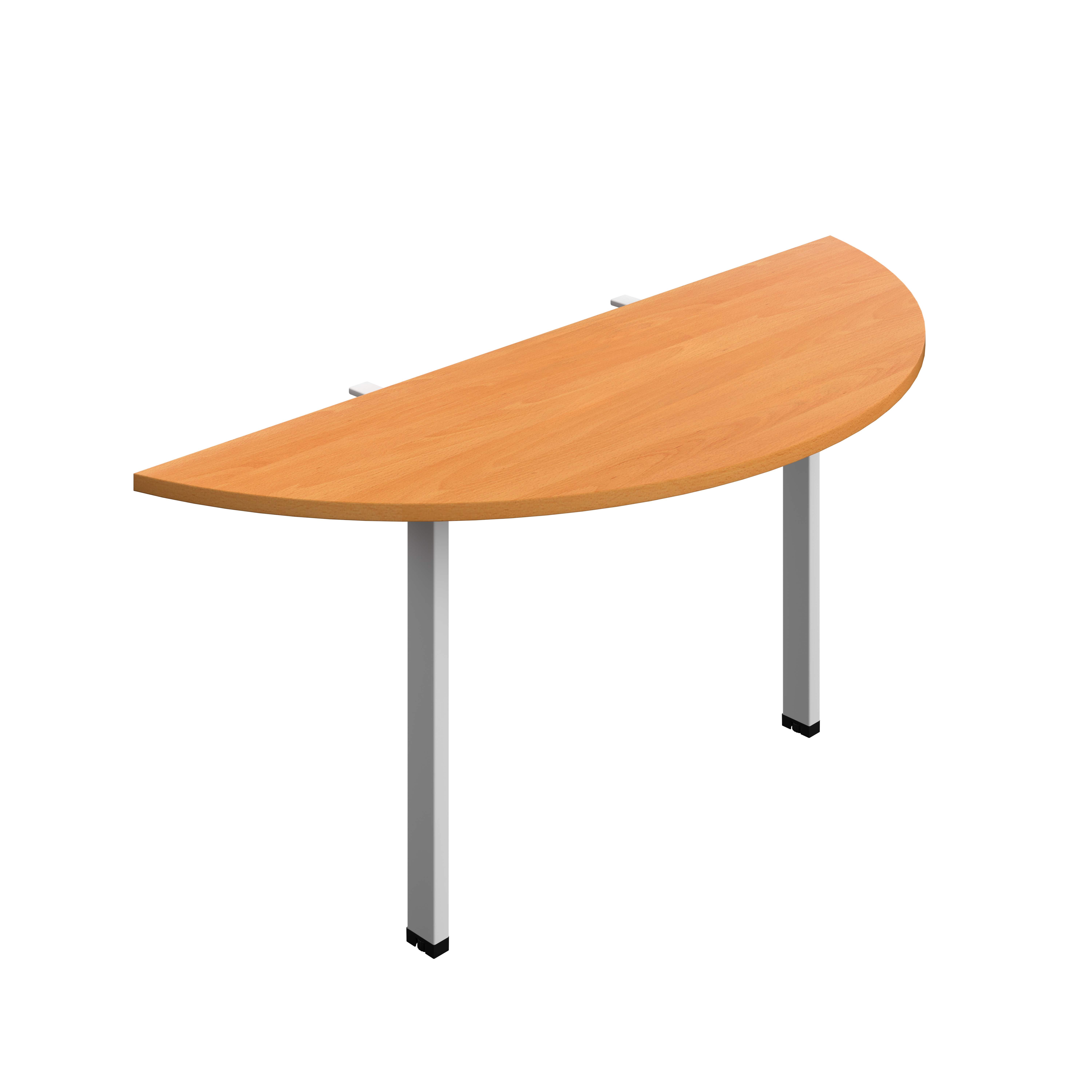 Synergy Screen Depth D-End Single Person Bench : Goal Post Leg : 1600 | 600 | Beech/Silver