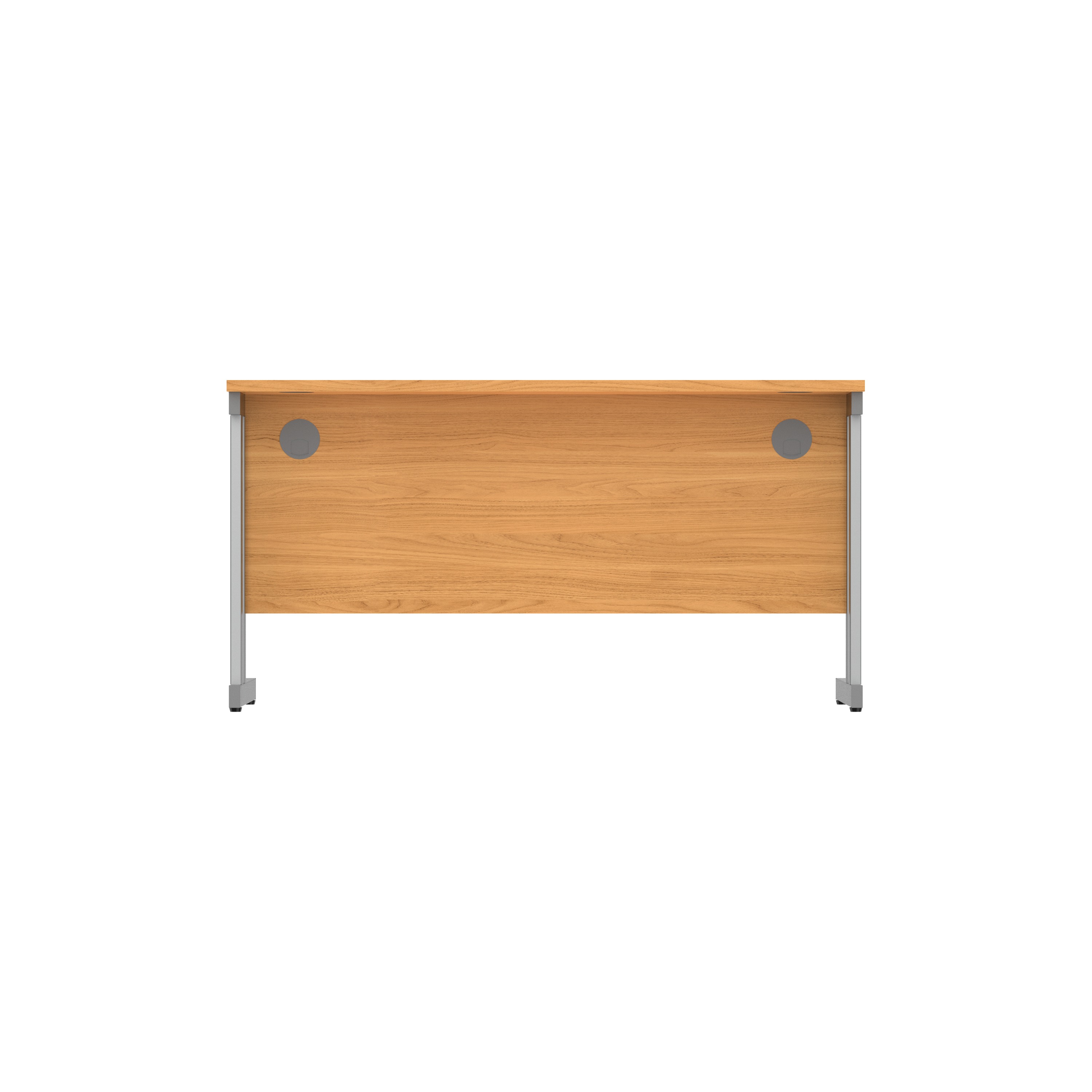 Office Rectangular Desk with Steel Double Upright Cantilever Frame (FSC) | 1400X800 | Norwegian Beech/Graphite thumbnail 5