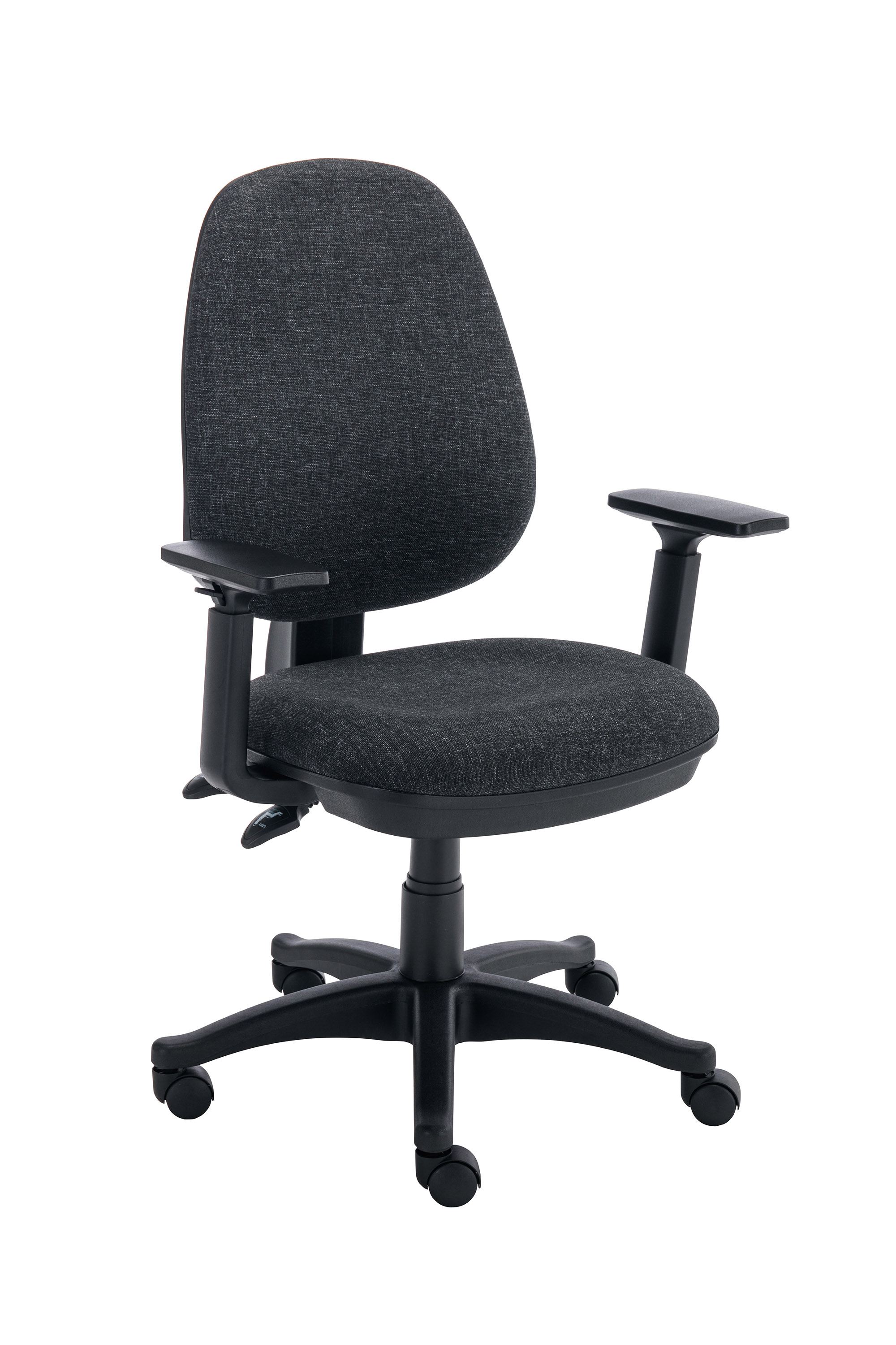 Versi 2 Lever Operator Chair | Adjustable Arms | Charcoal