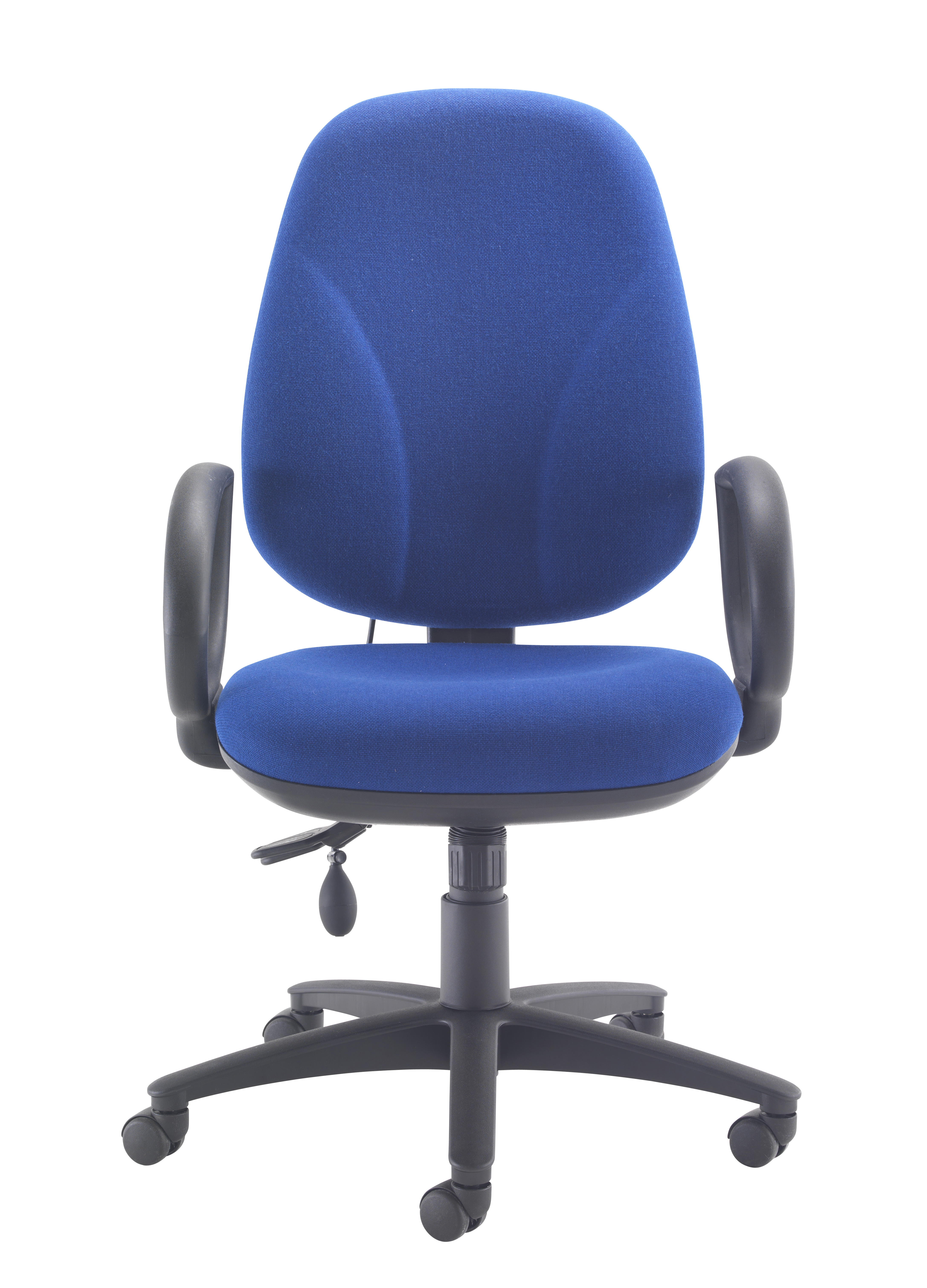 Maxi Ergo Chair with Lumbar Pump | Fixed Arms | Royal Blue thumbnail 2