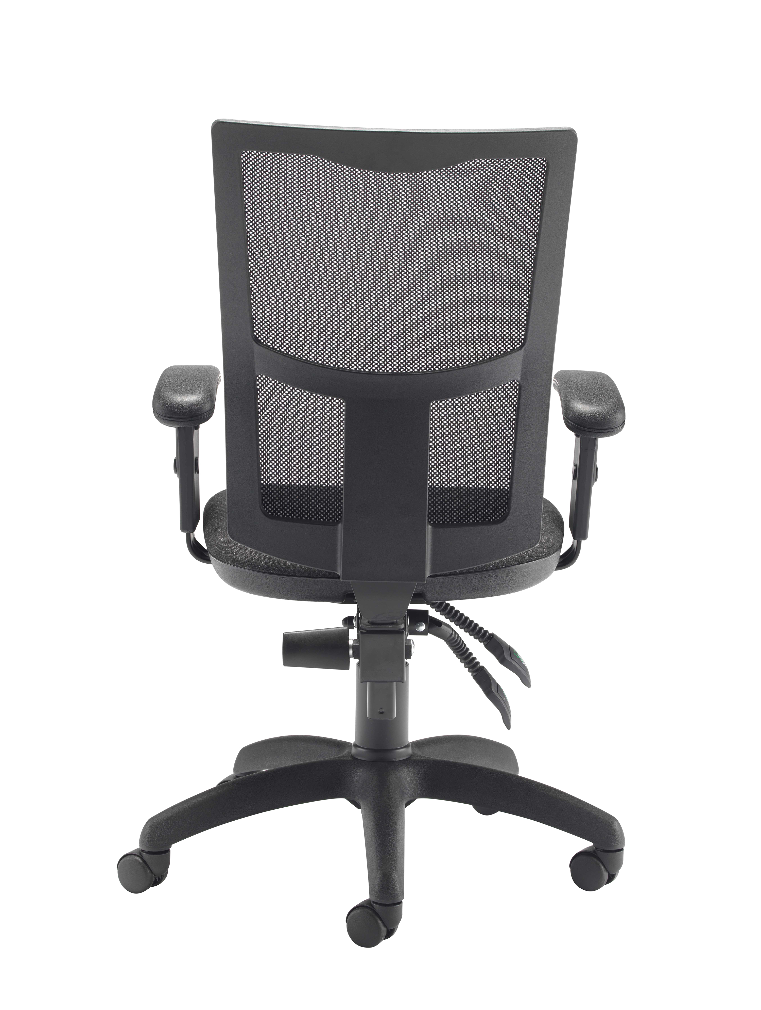 Calypso 2 Mesh Office Chair | Adjustable Arms | Charcoal thumbnail 5