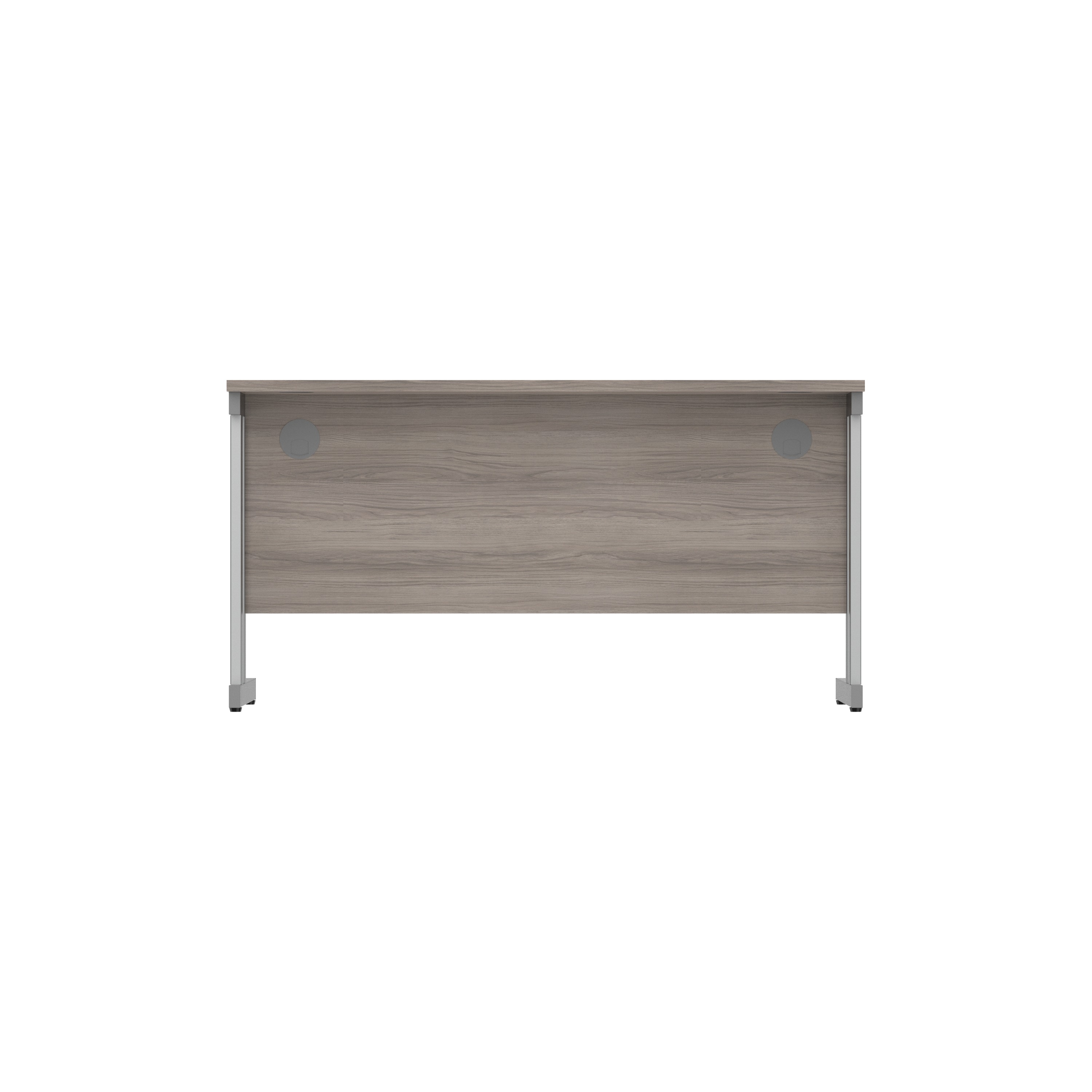 Office Rectangular Desk with Steel Double Upright Cantilever Frame (FSC) | 1400X800 | Alaskan Grey Oak/Graphite thumbnail 5