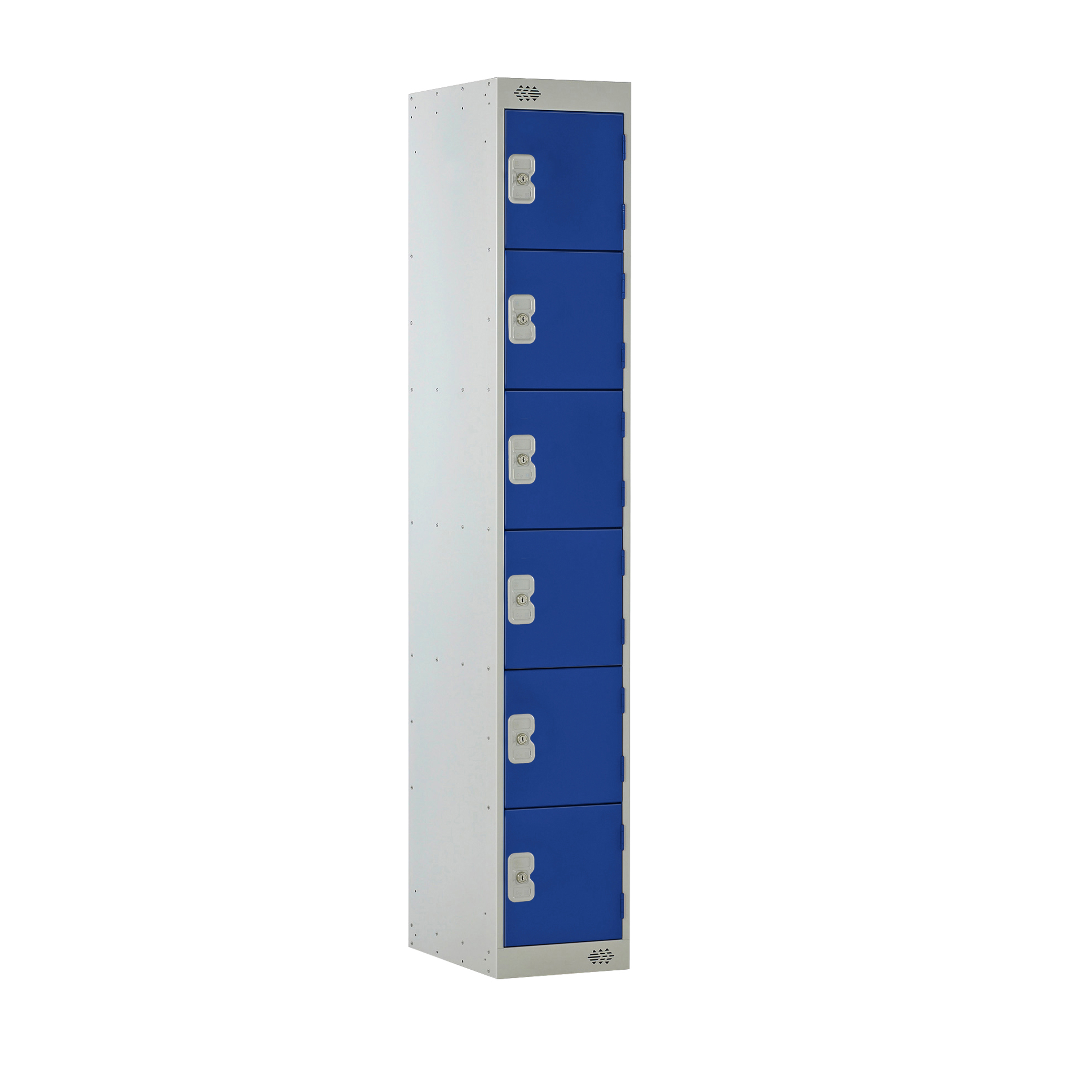 Locker+6+Door+300mm+Deep+Blue%2FGrey