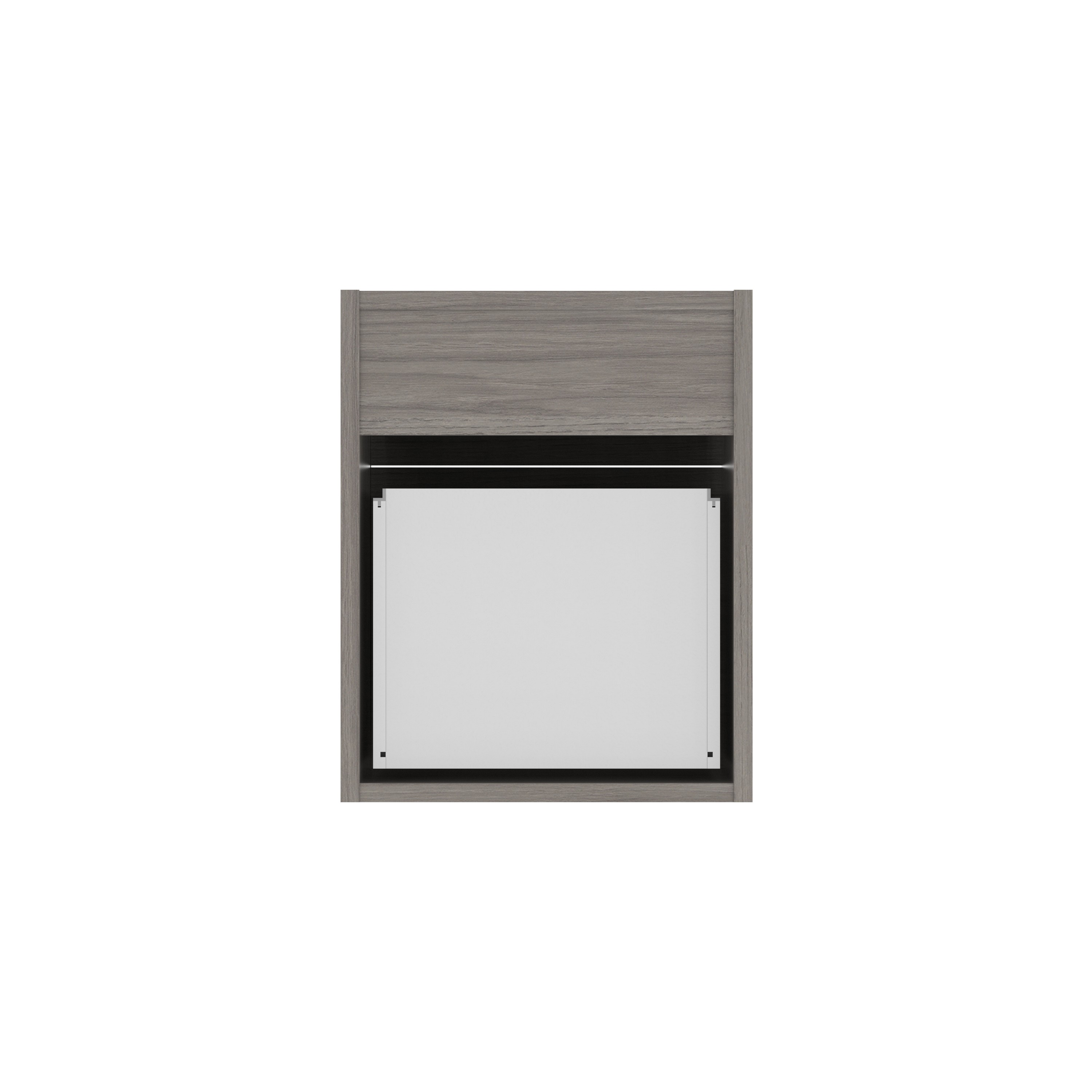 Fixed Under Desk Office Storage Unit (FSC) | 2 Drawers | 800 Deep | Alaskan Grey Oak thumbnail 4