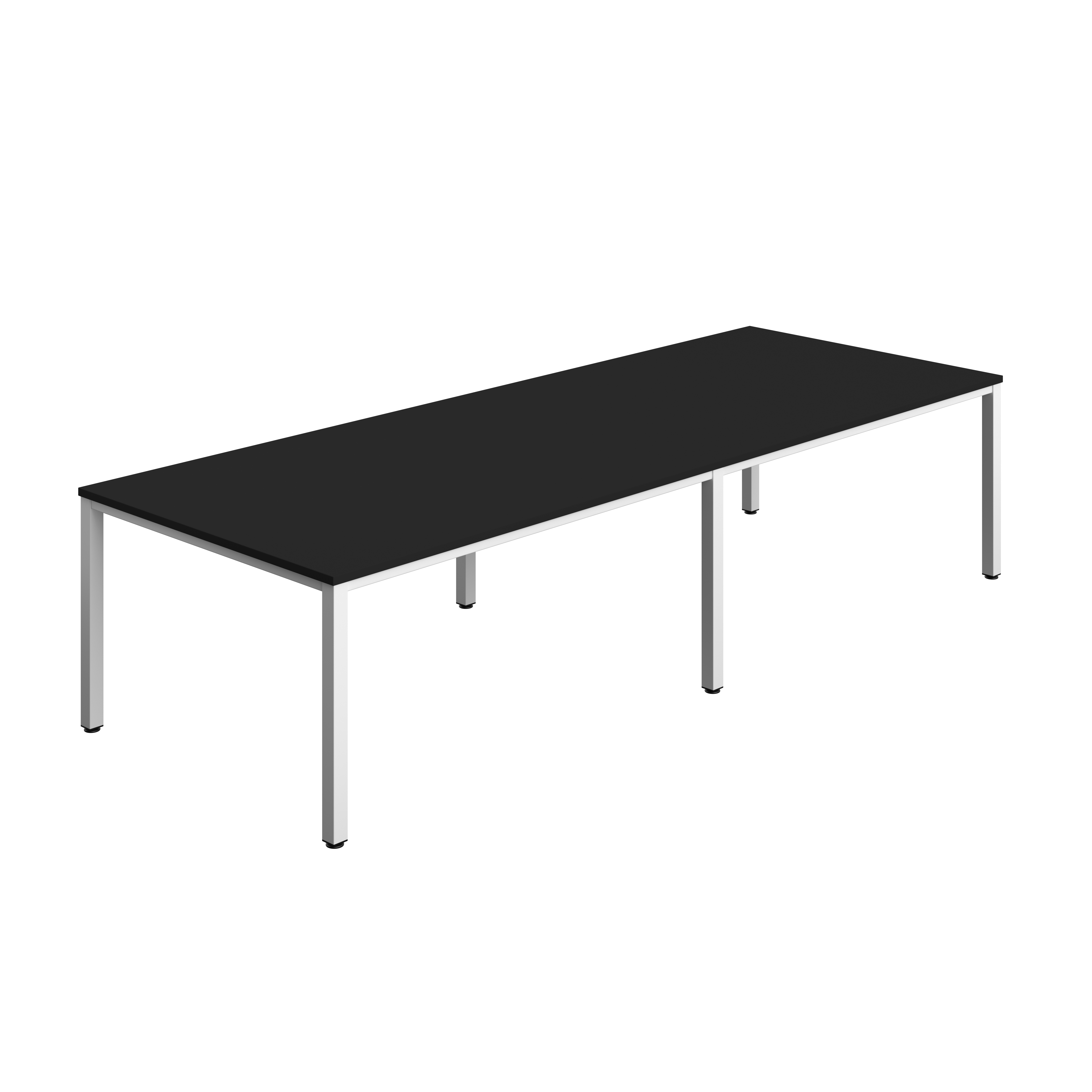 Fraction Infinity Rectangular Meeting Table (FSC) | 3200 X 1200 | Black/White