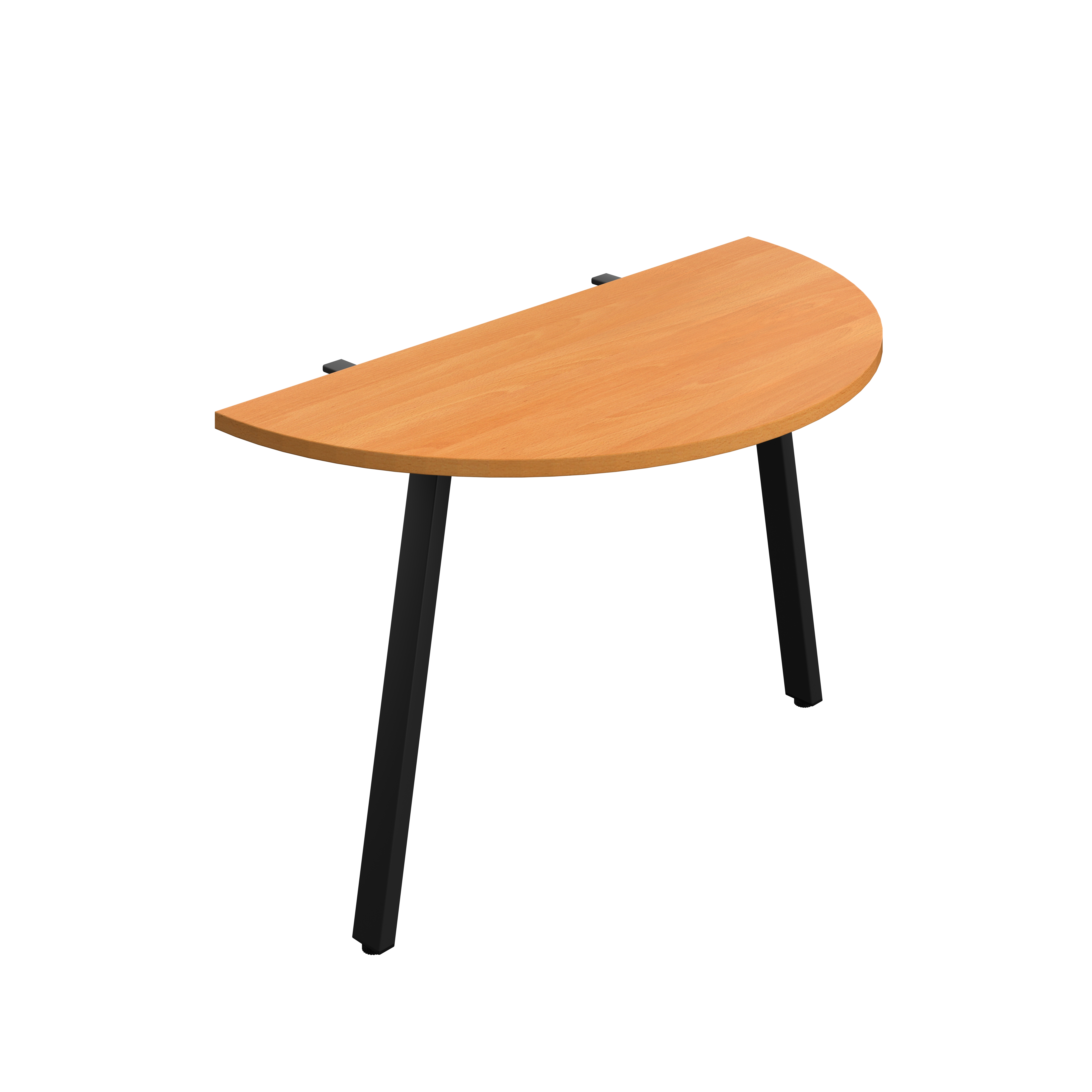 Synergy Screen Depth D-End Single Person Bench : A-Frame Leg : 1200 | 600 | Beech/Black