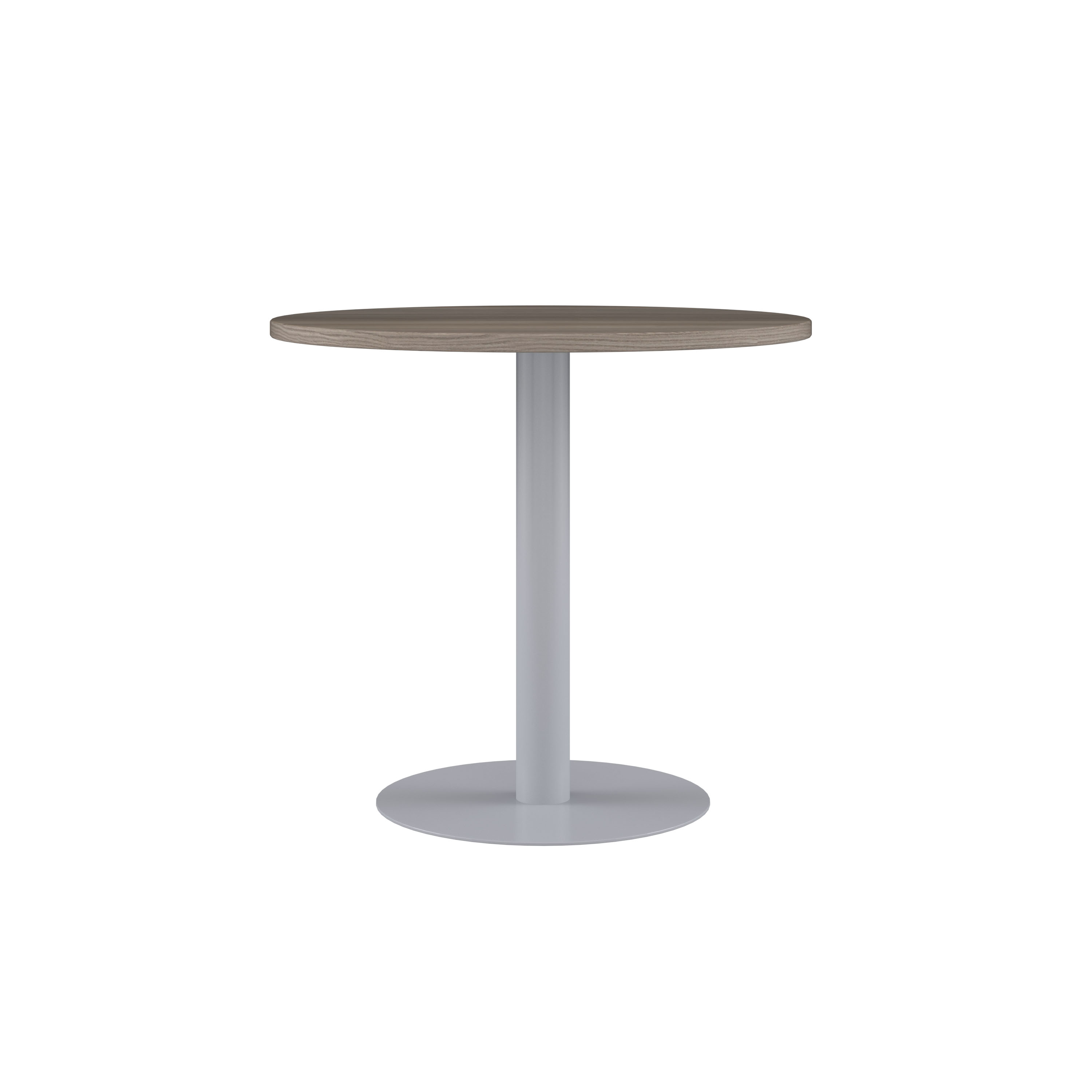 Contract Table Mid (FSC) | 600mm | Grey Oak/Silver thumbnail 2