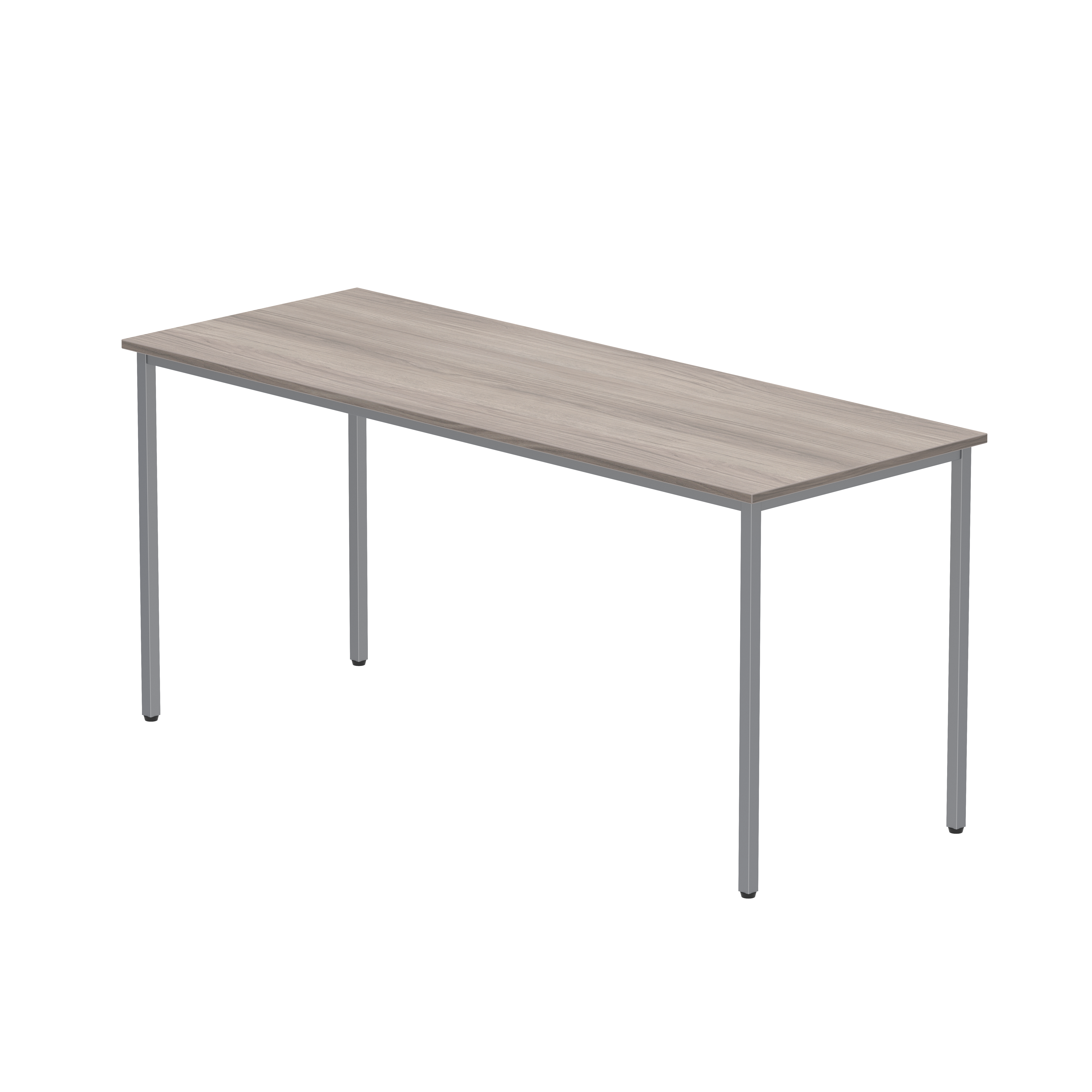 Office Rectangular Multi-Use Table (FSC) | 1600X600 | Alaskan Grey Oak/Silver thumbnail 2