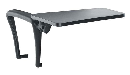 Plastic Writing Tablet and Arm | Black