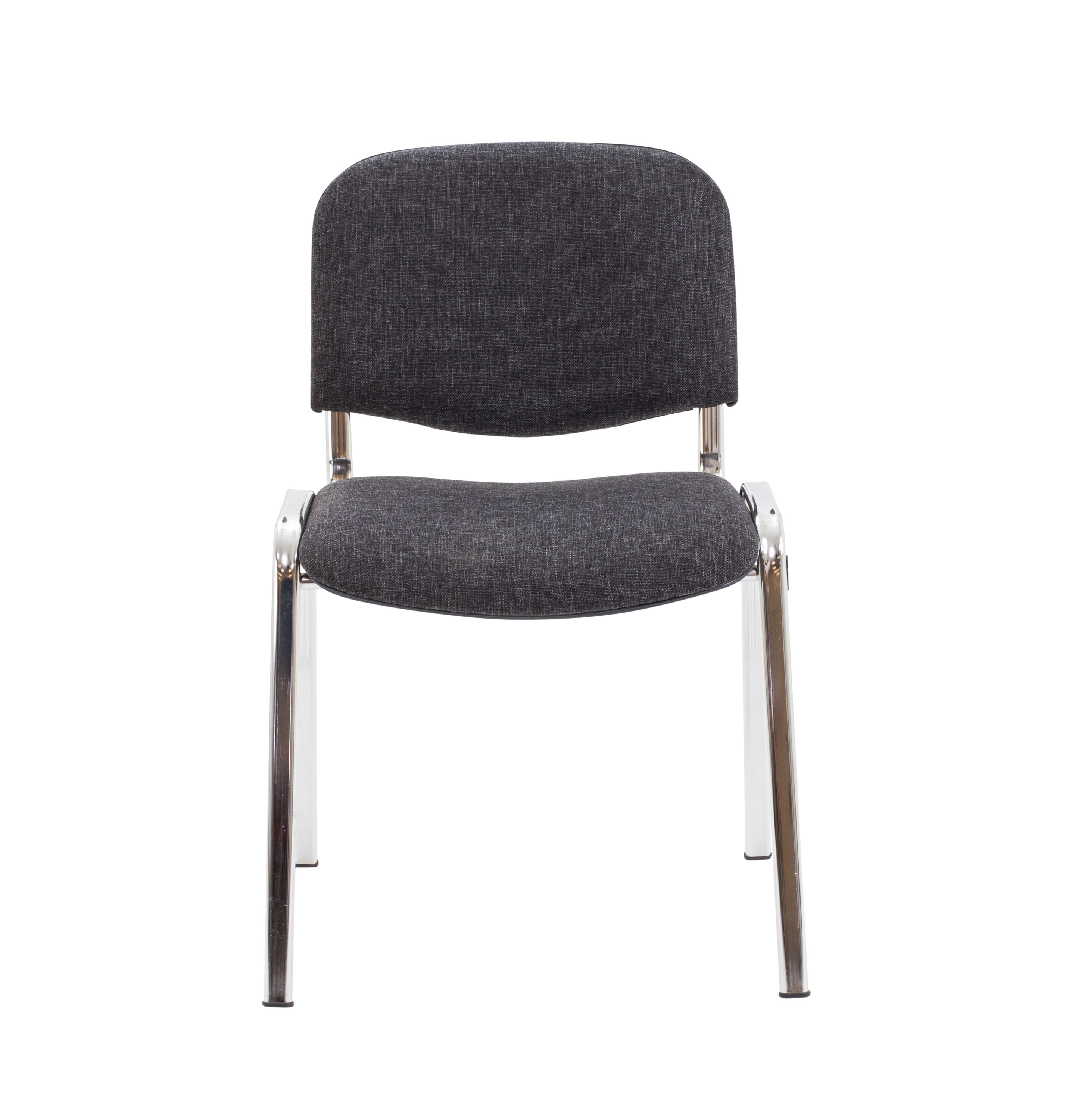 Club Chair with Chrome | Charcoal/Chrome thumbnail 2