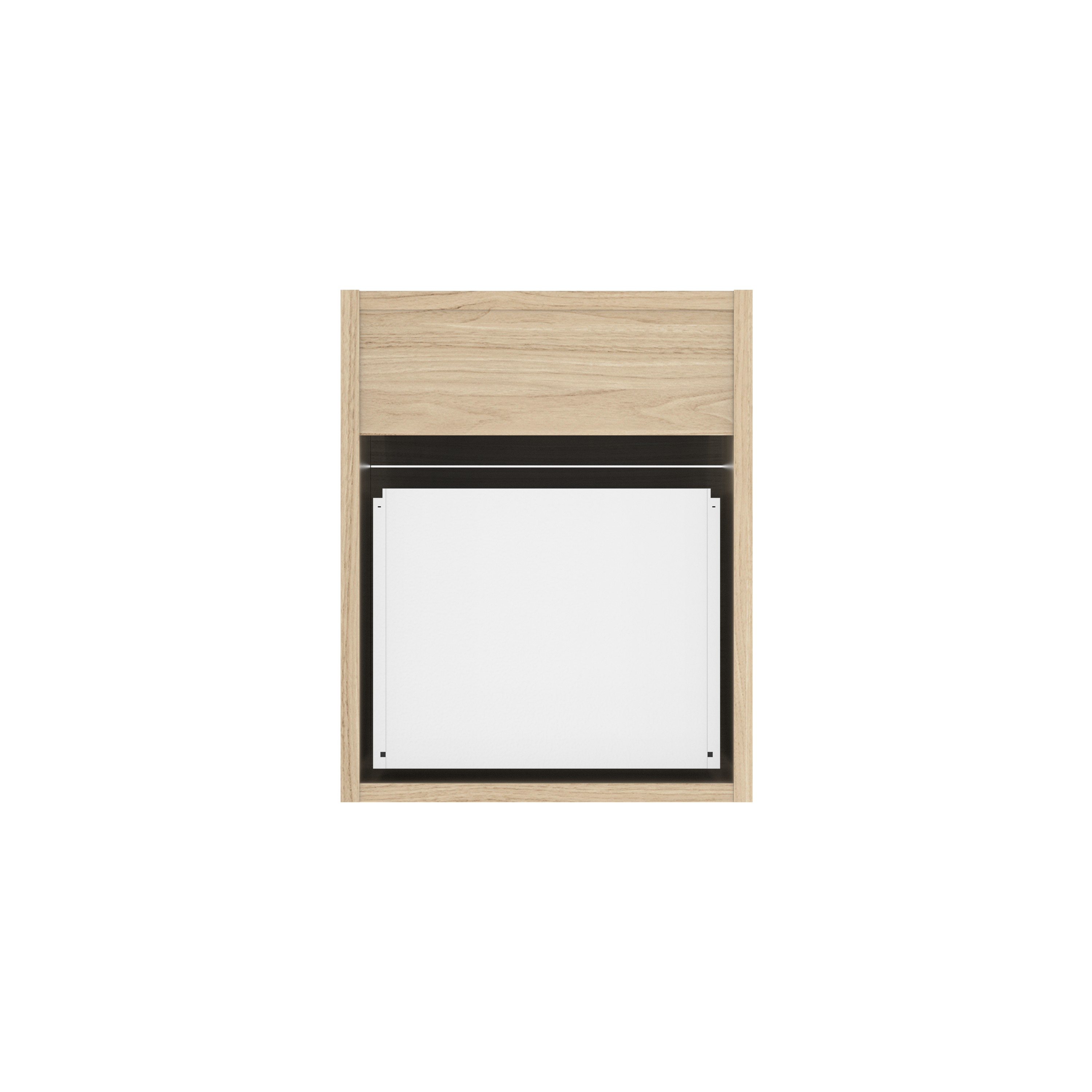 Fixed Under Desk Office Storage Unit (FSC) | 2 Drawers | 800 Deep | Canadian Oak thumbnail 4