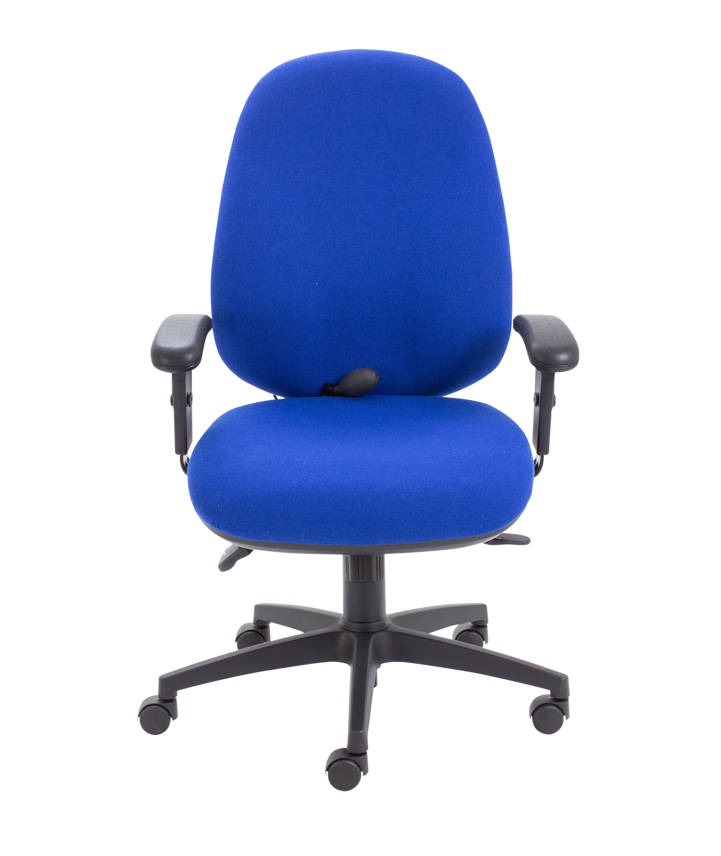 Maxi Ergo Chair with Lumbar Pump | Adjustable Arms | Royal Blue thumbnail 2