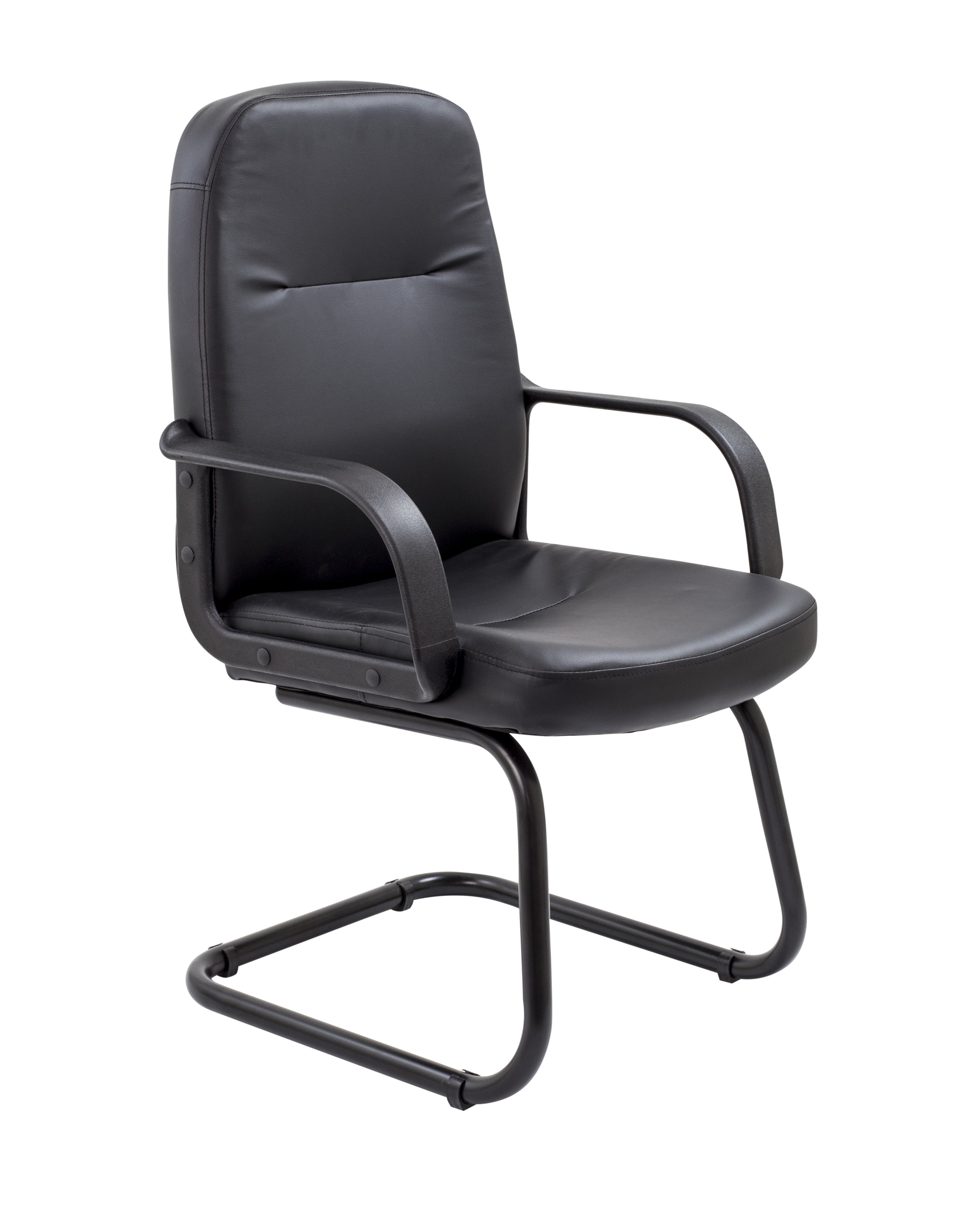 Canasta+Visitor+Chair+Black+PU