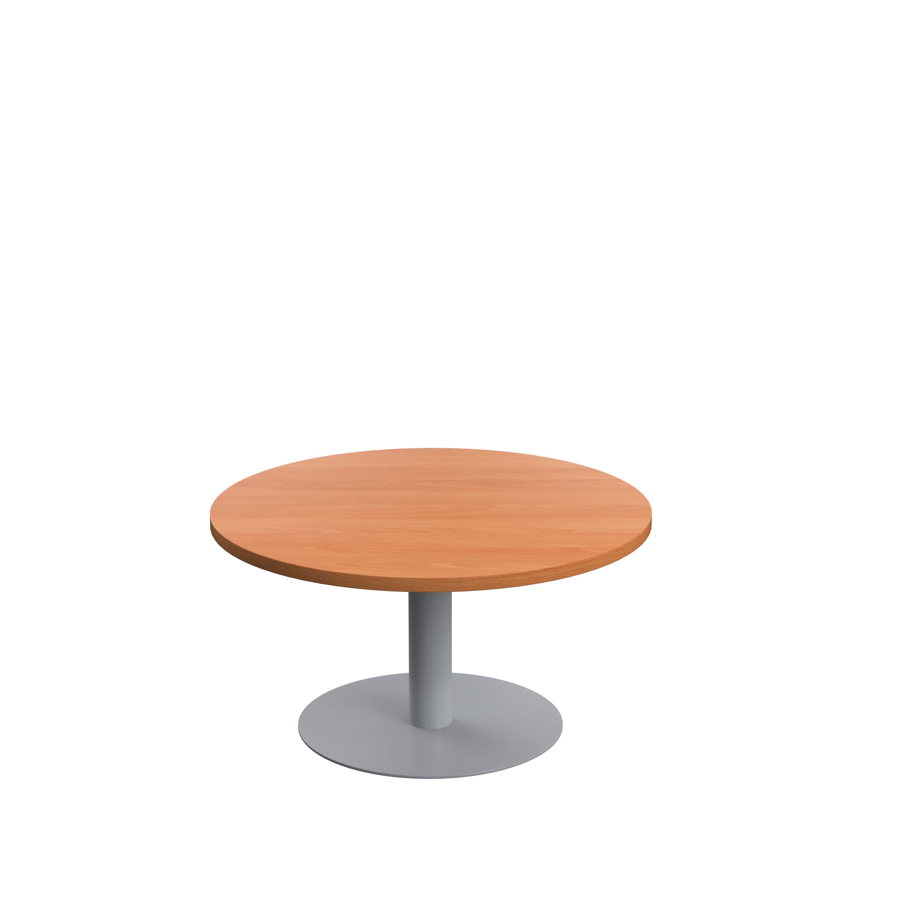 Contract Table Low (FSC) | 800mm | Beech/Silver