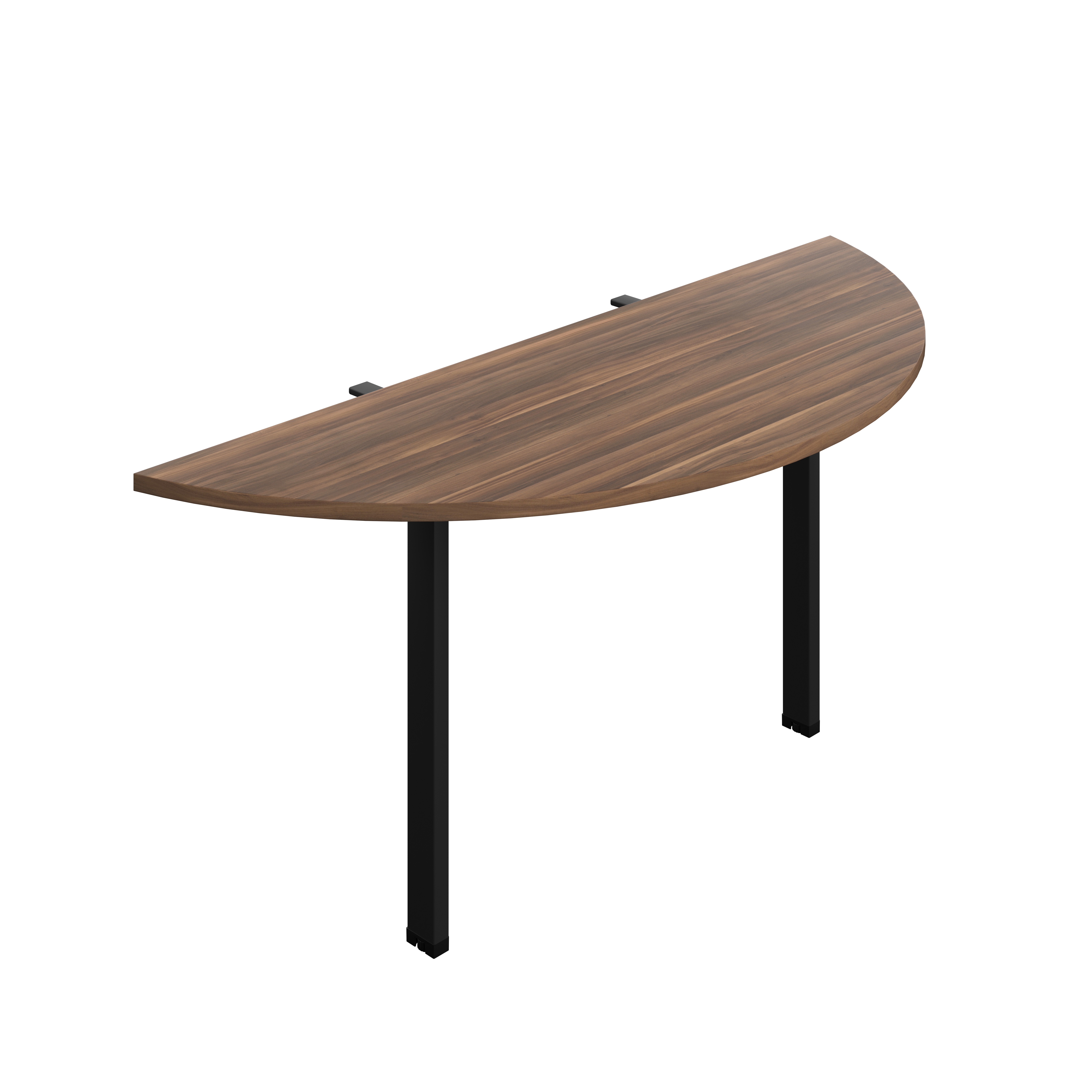 Synergy Screen Depth D-End Single Person Bench : Goal Post Leg : 1600 | 600 | Dark Walnut/Black