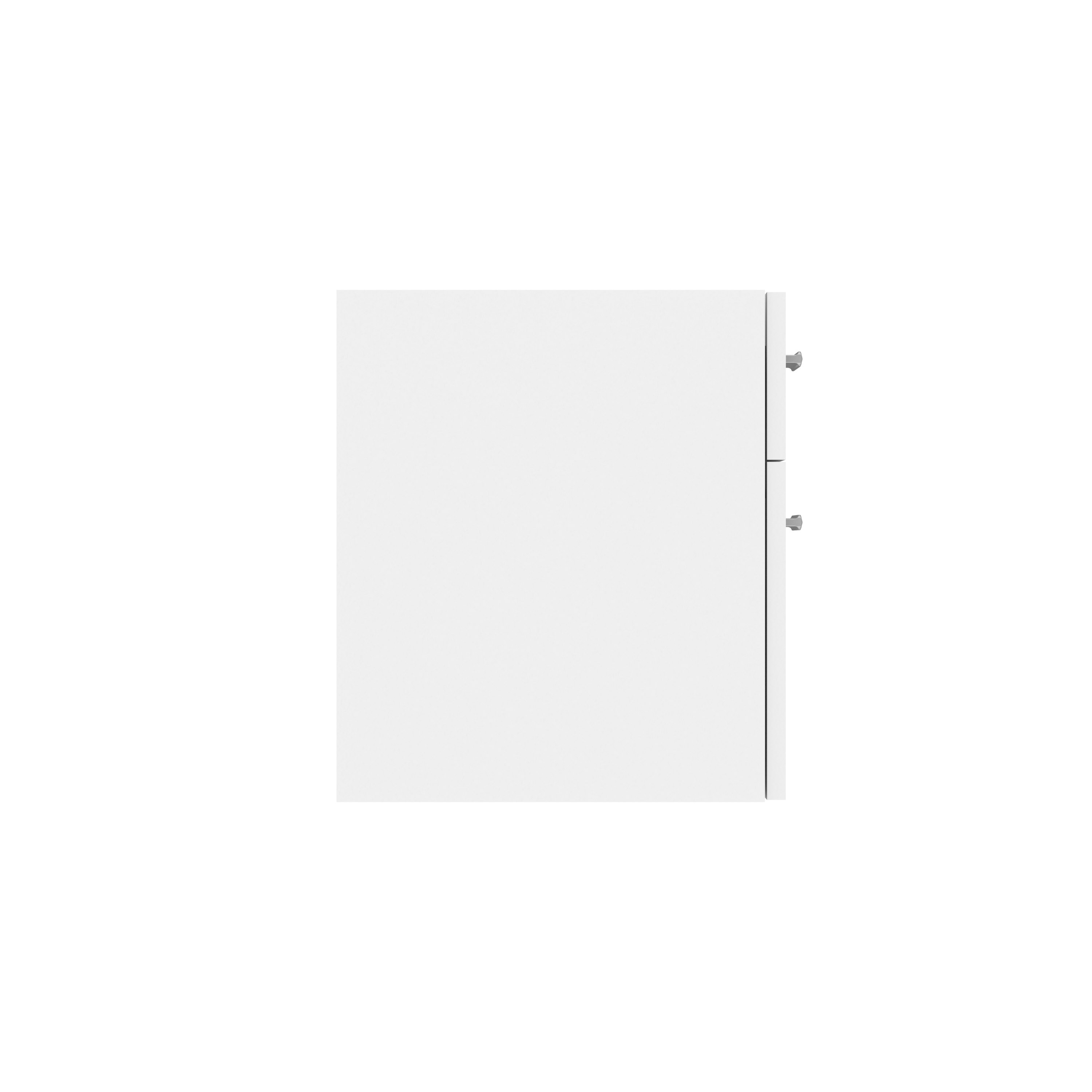 Fixed Under Desk Office Storage Unit (FSC) | 2 Drawers | 800 Deep | Arctic White thumbnail 3